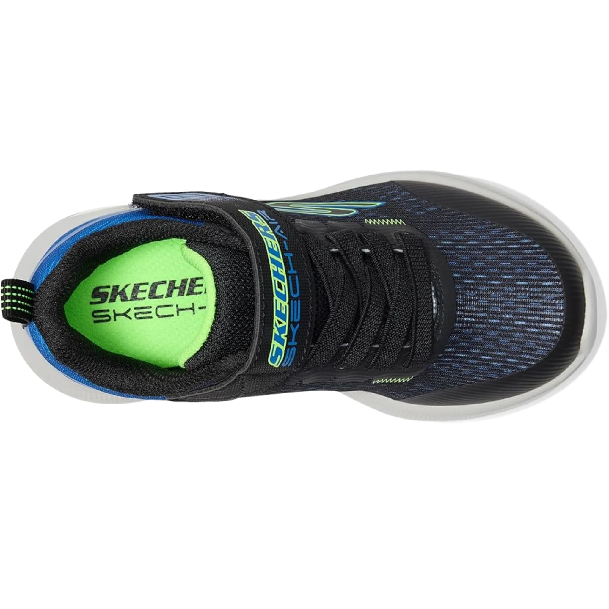 Skechers Kids' Max Advantage Squad Shoes - Black/Blue/Lime - Image 3