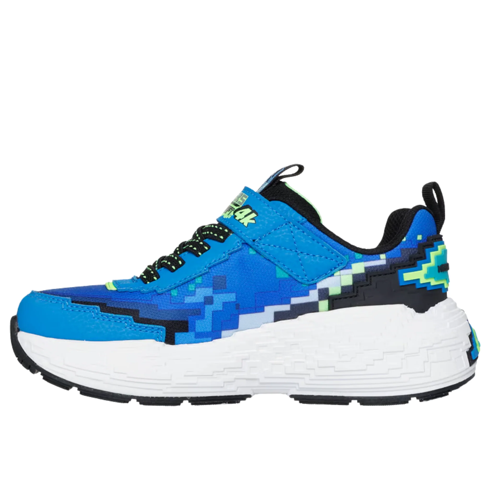 Skechers Kids' Mega Craft 4K Shoes - Blue/Lime - Image 2
