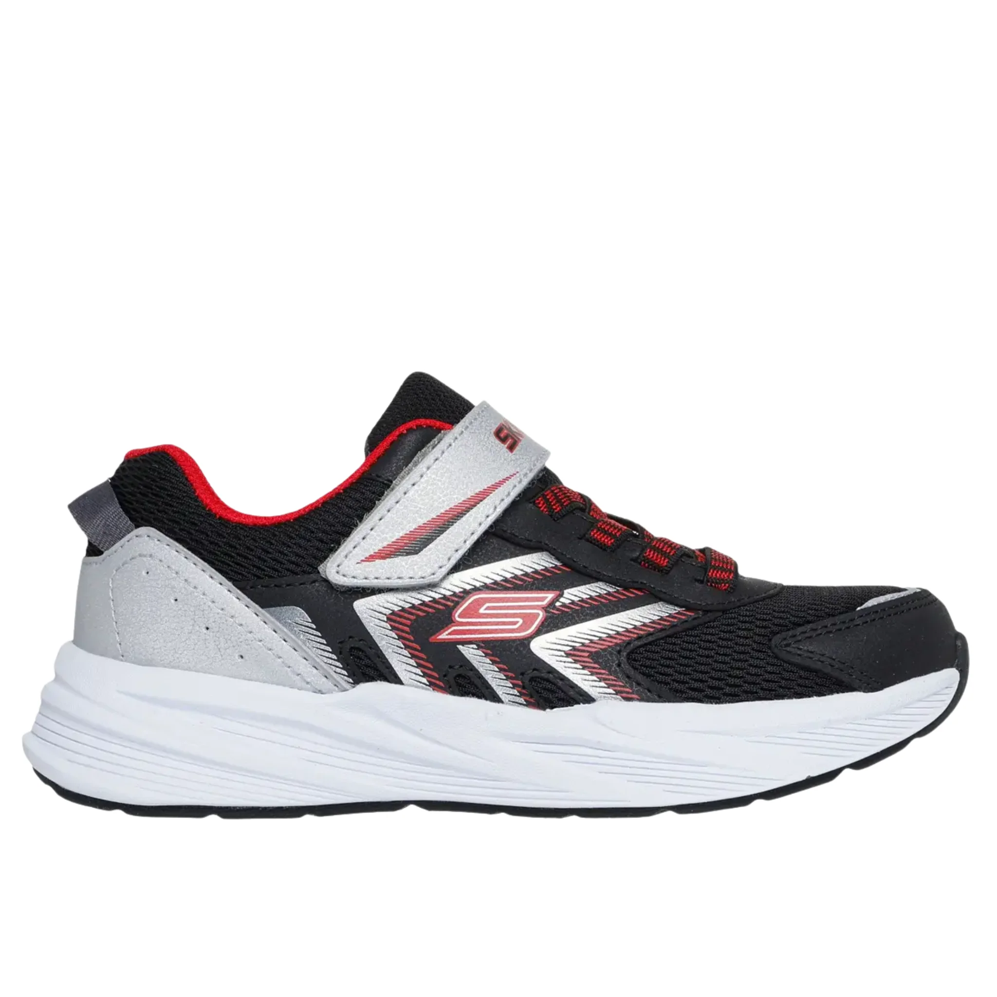 Skechers Kids' Microspec Tread Shoes - Black/Red