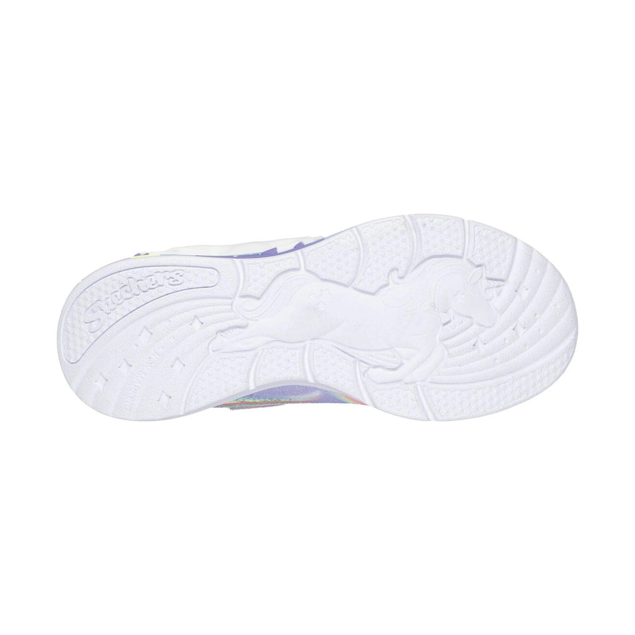 Skechers Kids' S Lights Unicorn Chaser Shoes - Lavender Multi - Image 4