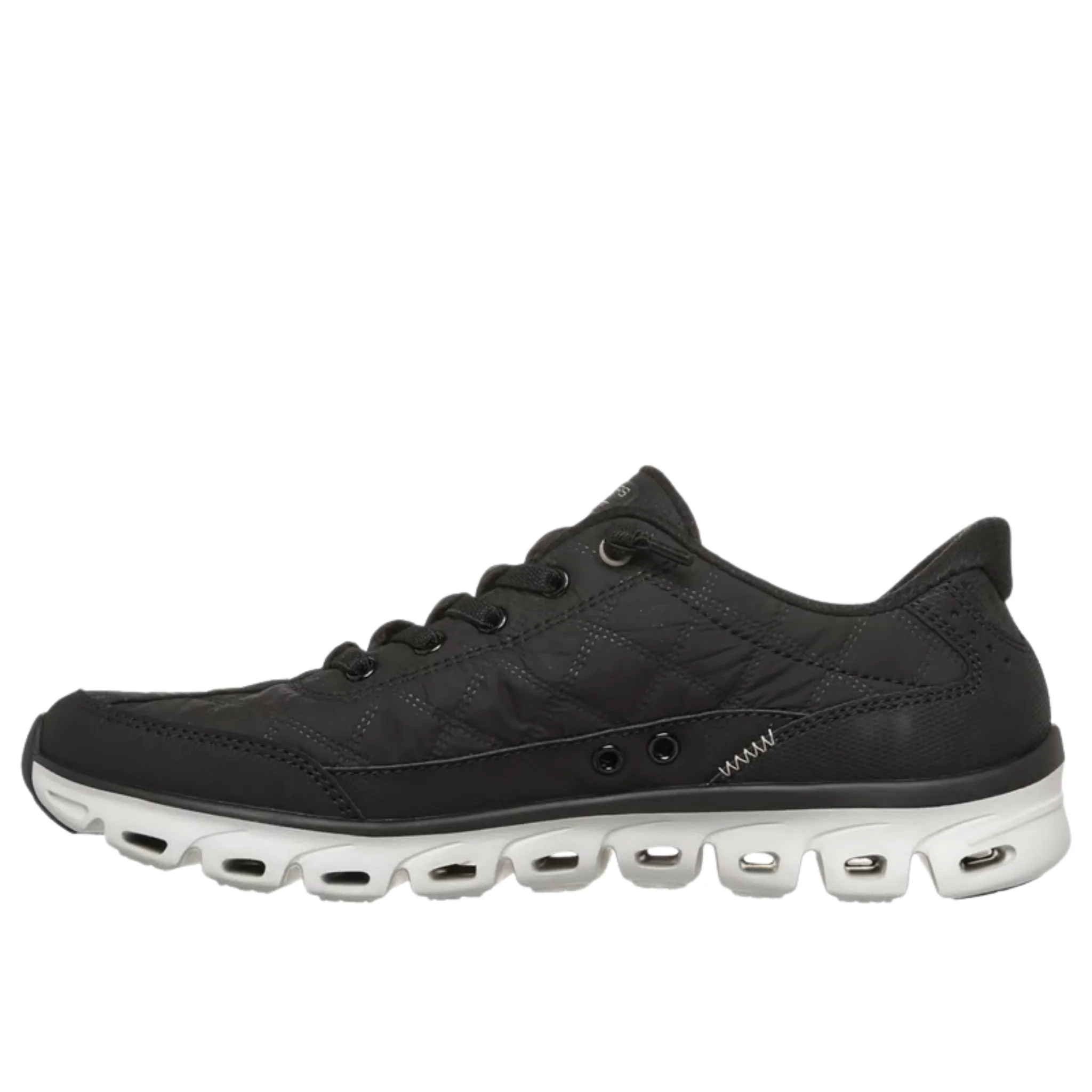 Skechers Women's Slip In Glide Step Cozy Shoes - Black/Natural - Image 2