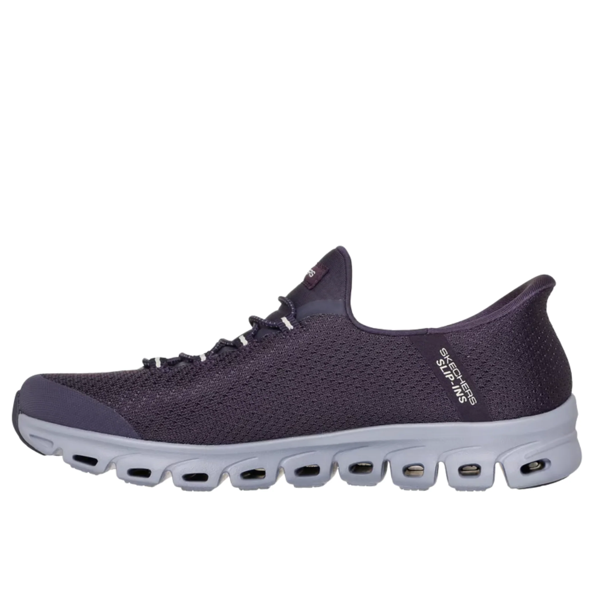 Skechers Women's Slip In Glide Step Vibey Shoes - Plum - Image 2
