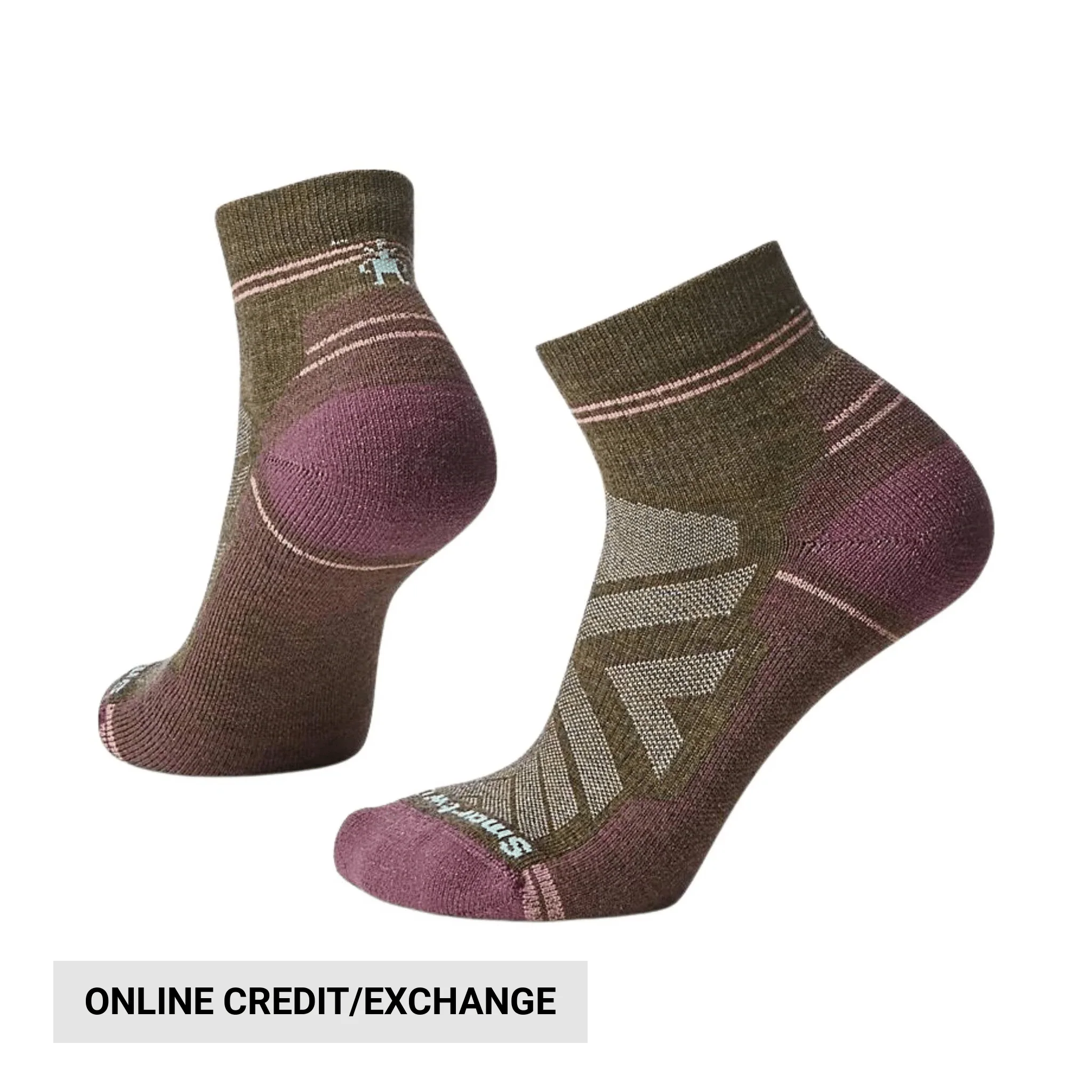 Smartwool Women's Hike Light Cushion Ankle Socks - Military Olive