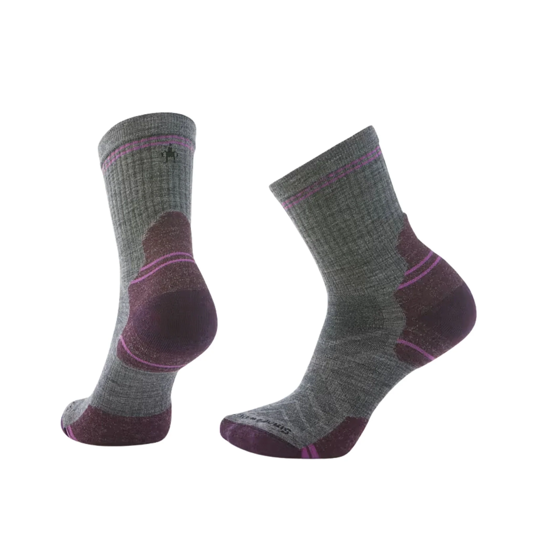 Smartwool Women's Hike Targeted Cushion Mid Crew Socks - Medium Gray