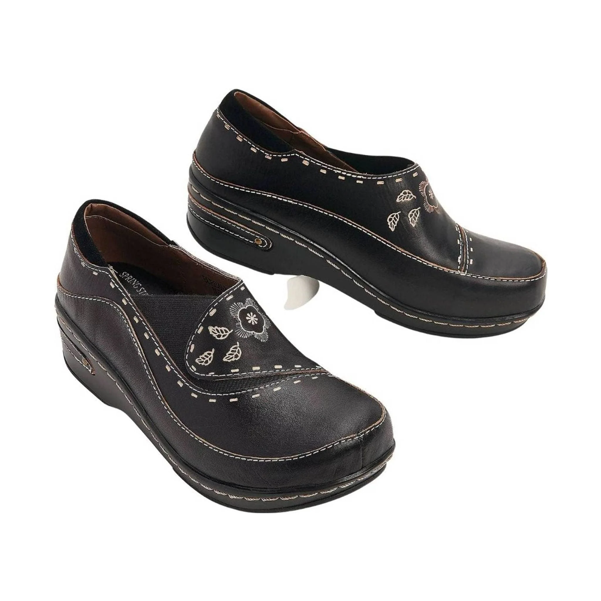 Spring Step L'artiste Women's Burbank Clogs - Black - Image 5