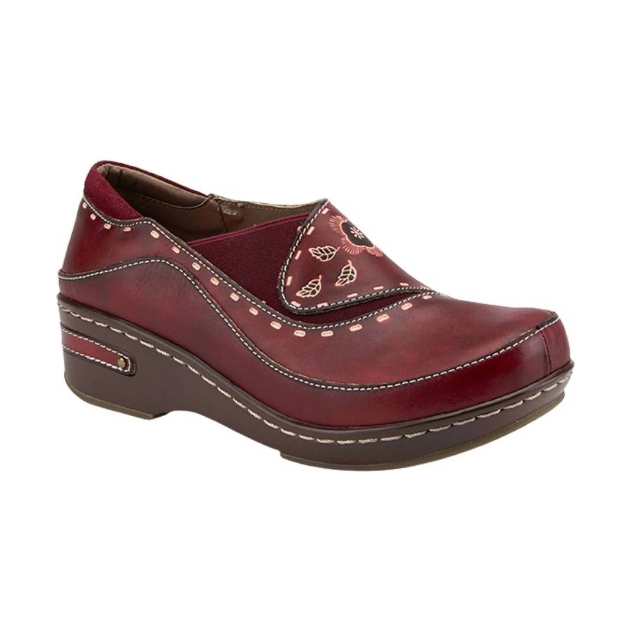 Spring Step L'artiste Women's Burbank Clogs - Bordeaux - Image 2