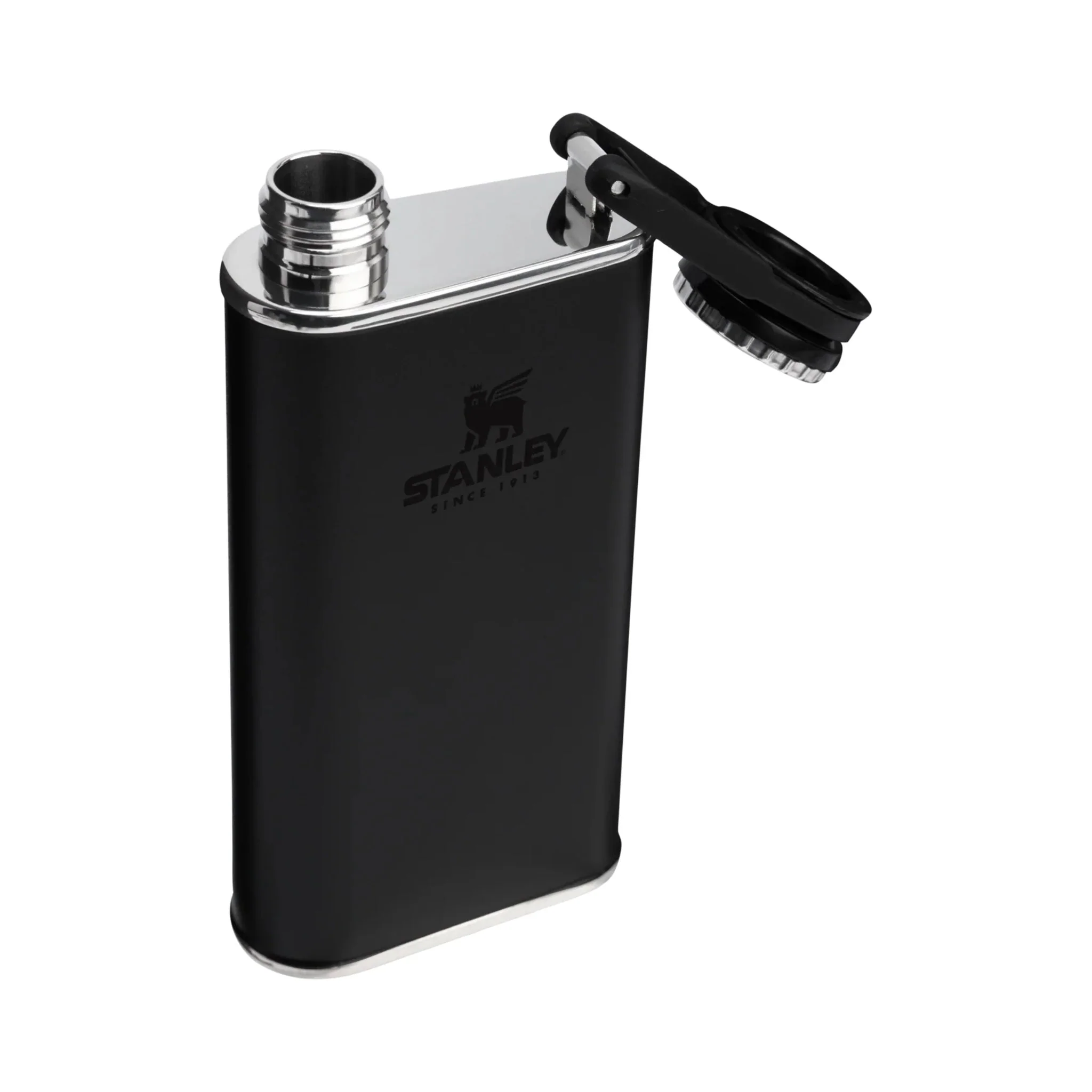 Stanley Classic Easy Fill Wide Mouth Flask 8oz - Black 2.0 - Image 3