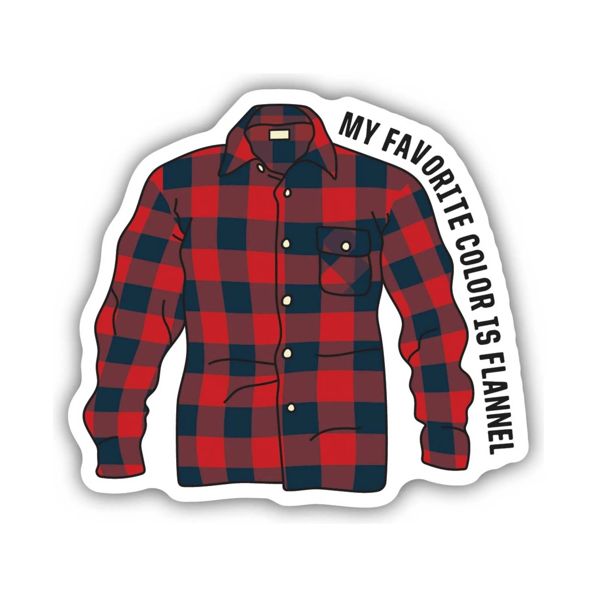 Sticker Northwest Color Flannel