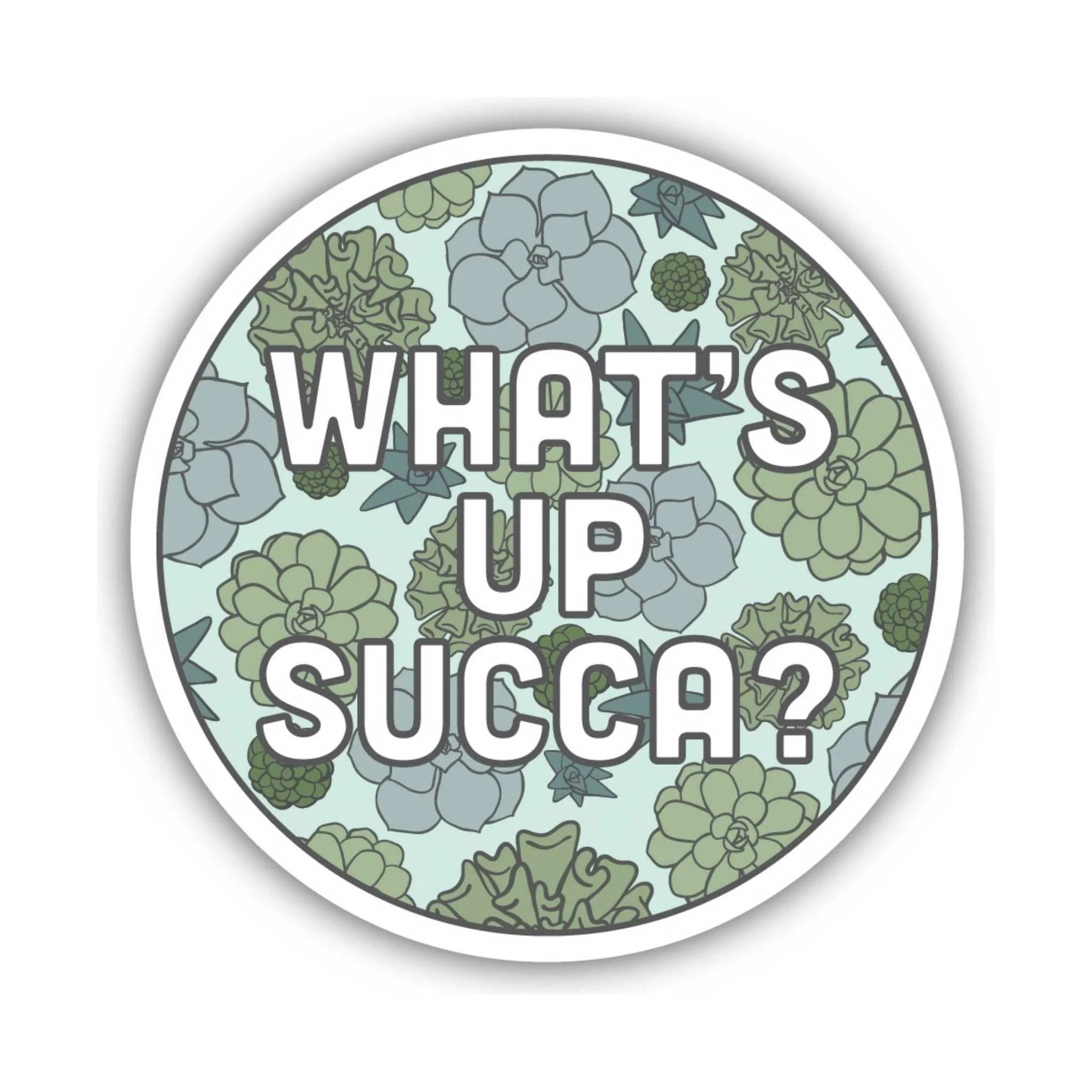 Sticker Northwest Succulent Circle