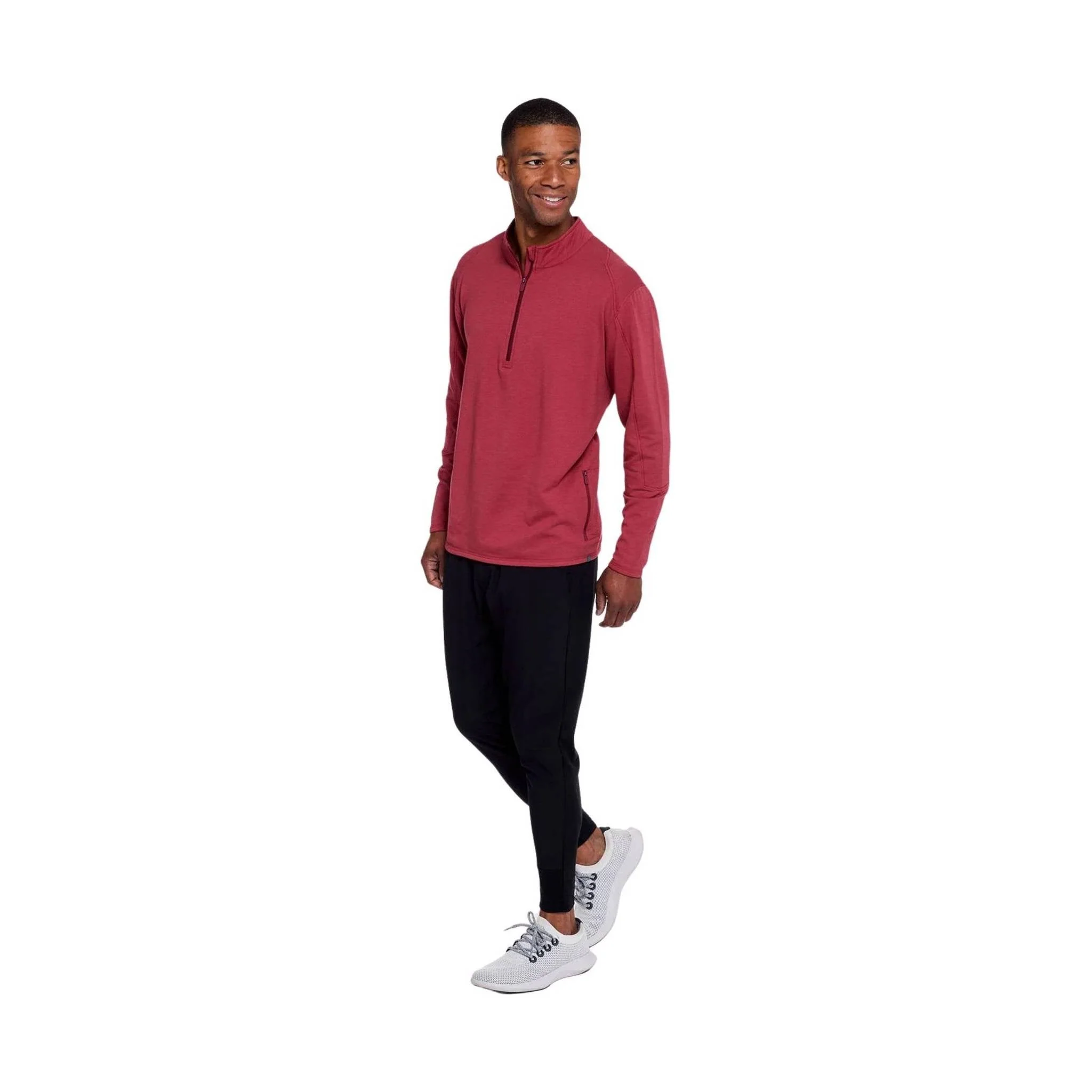 Tasc Men's Apex Fleece Qtr Zip - Redwood - Image 4