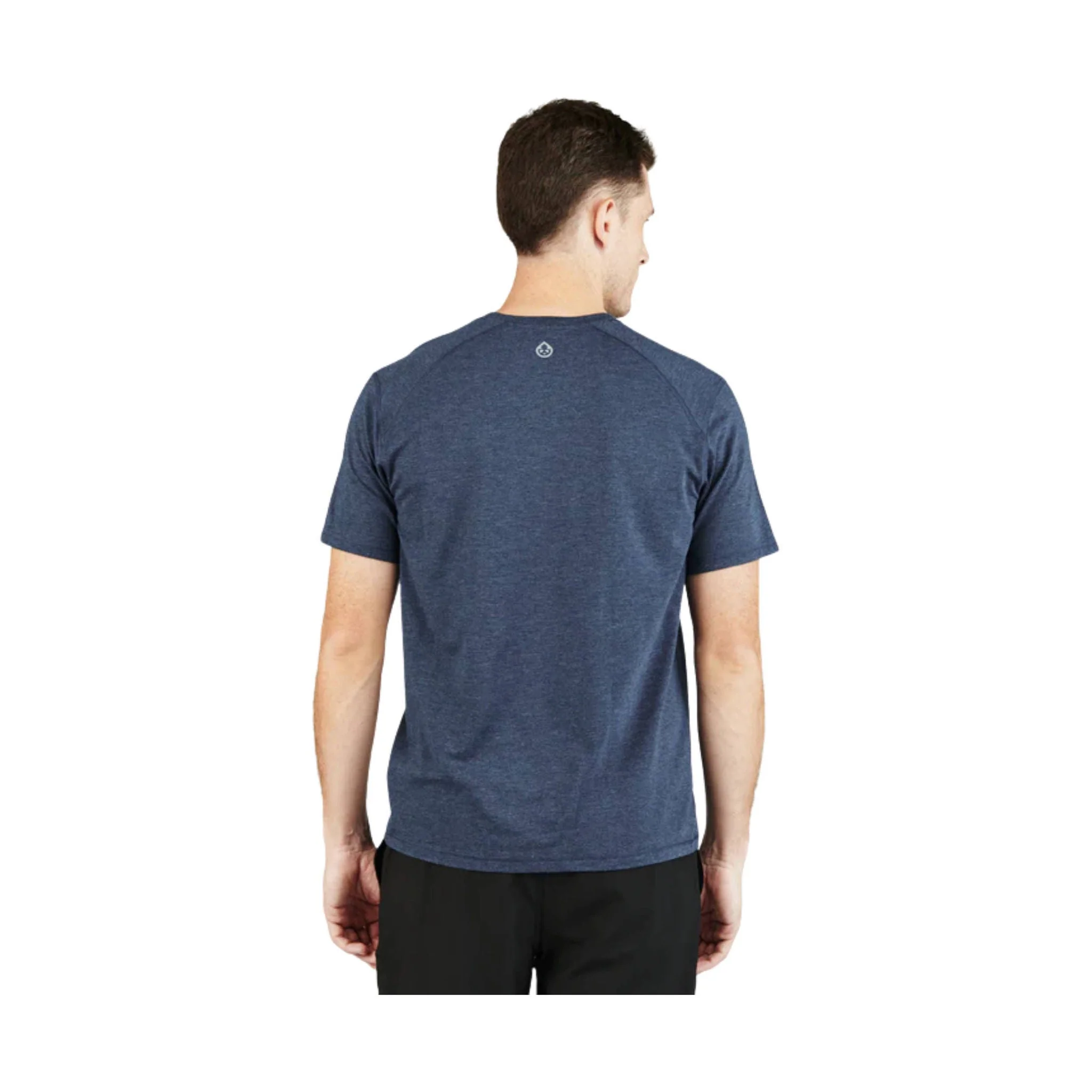 Tasc Men's Carrollton Fitness V Neck Tee - Classic Navy Heather - Image 3