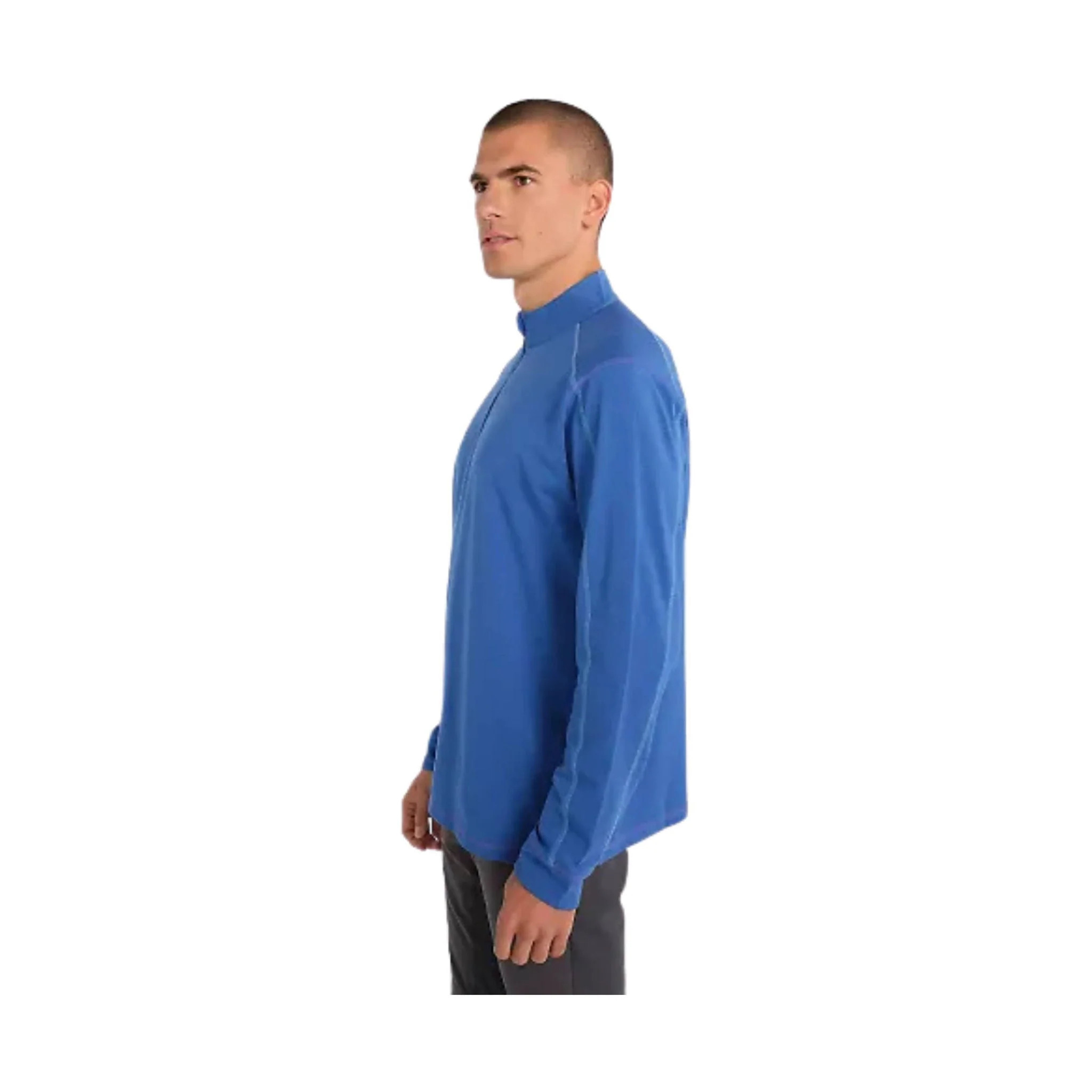 Tasc Men's Carrollton Quarter Zip - Imperial Blue Heather - Image 2