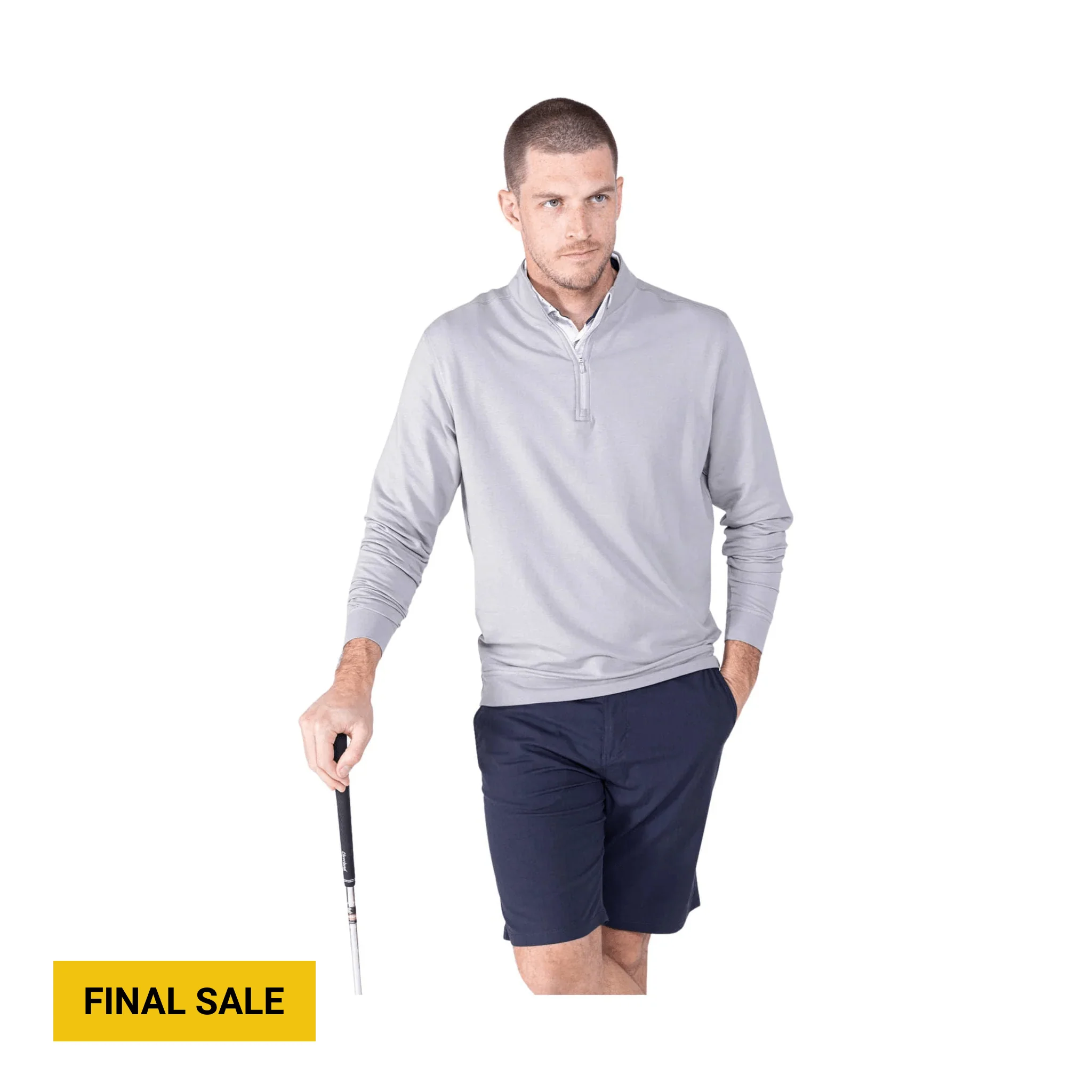 Tasc Men's Cloud French Terry Quarter Zip - Alloy
