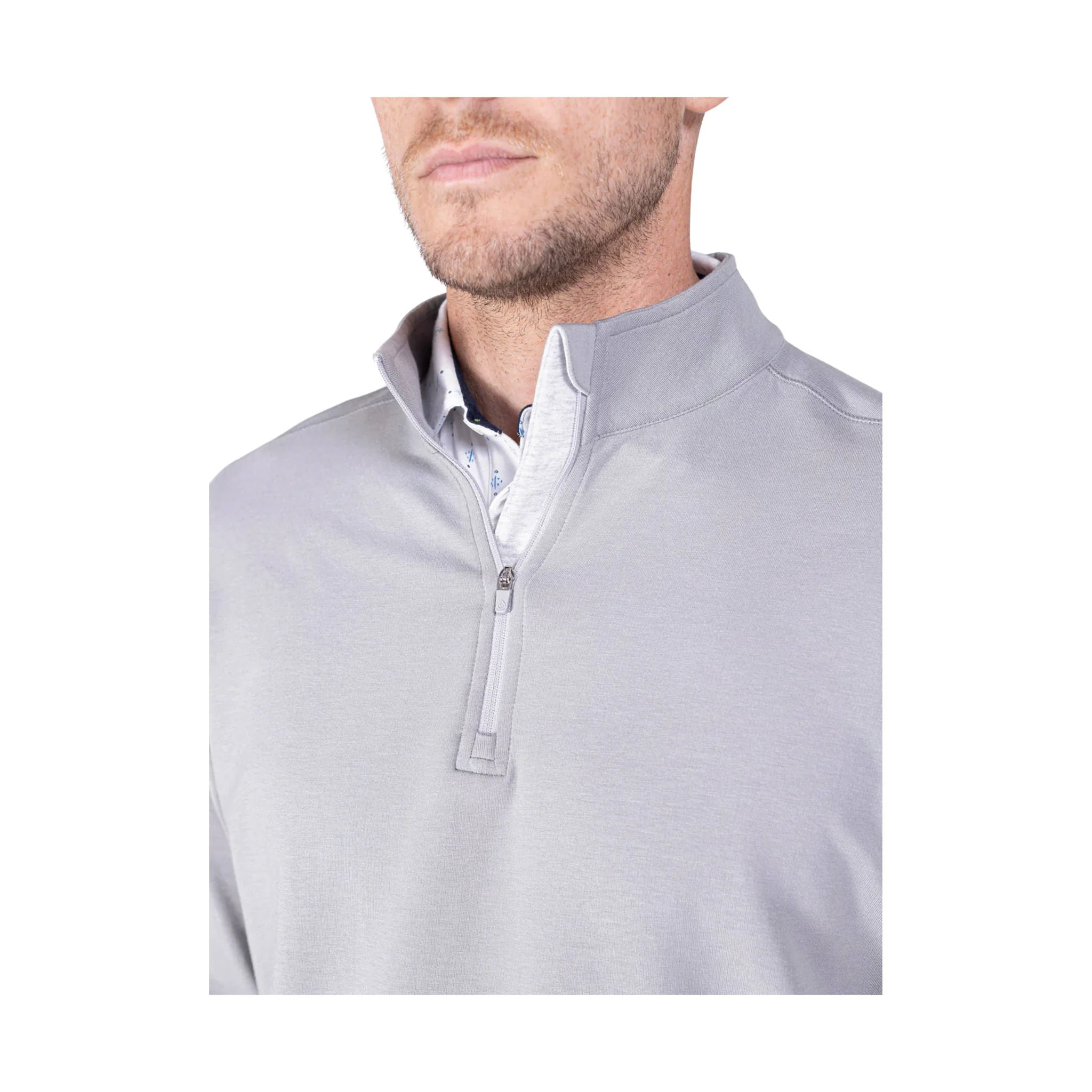 Tasc Men's Cloud French Terry Quarter Zip - Alloy - Image 2