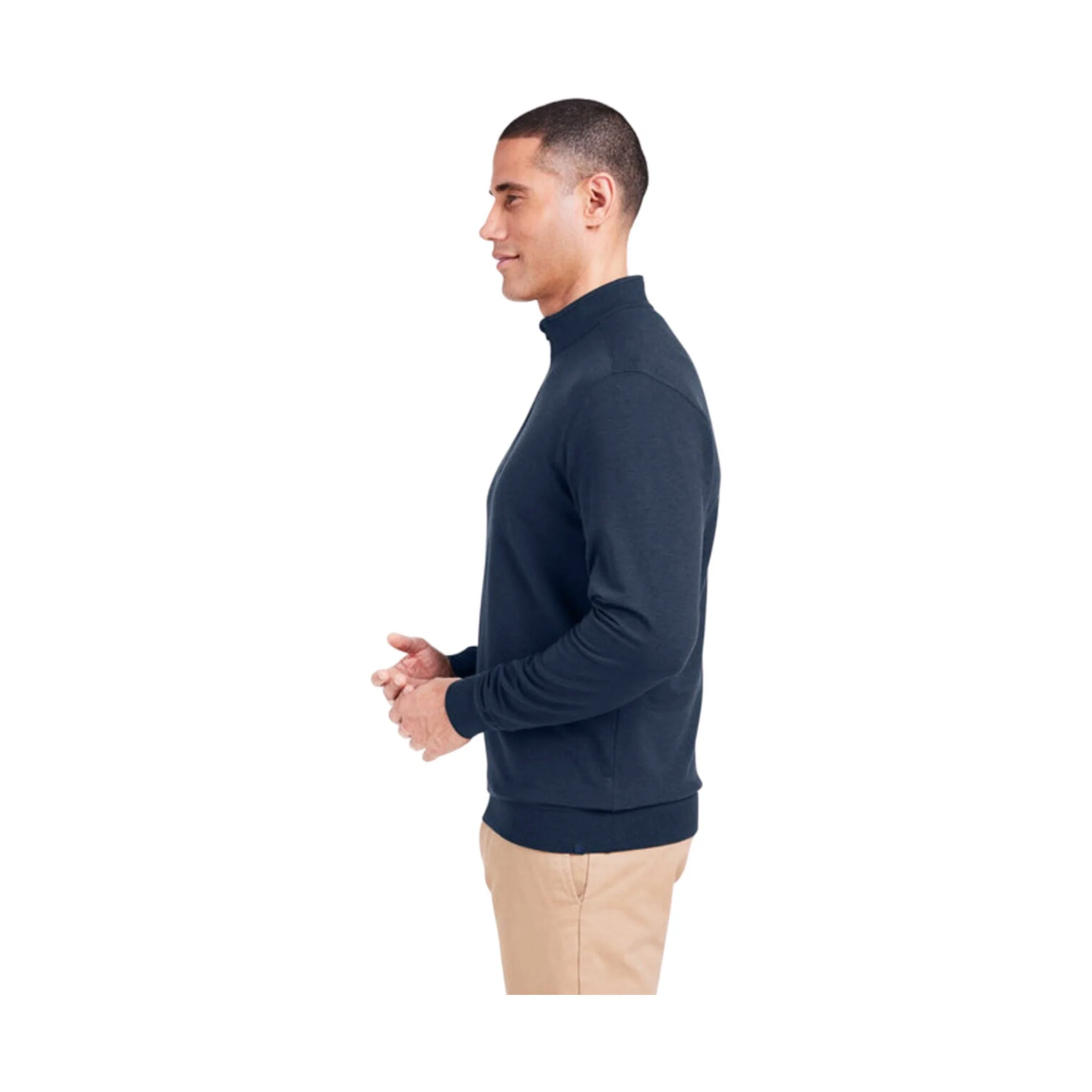 Tasc Men's Cloud French Terry Quarter Zip - Classic Navy - Image 2
