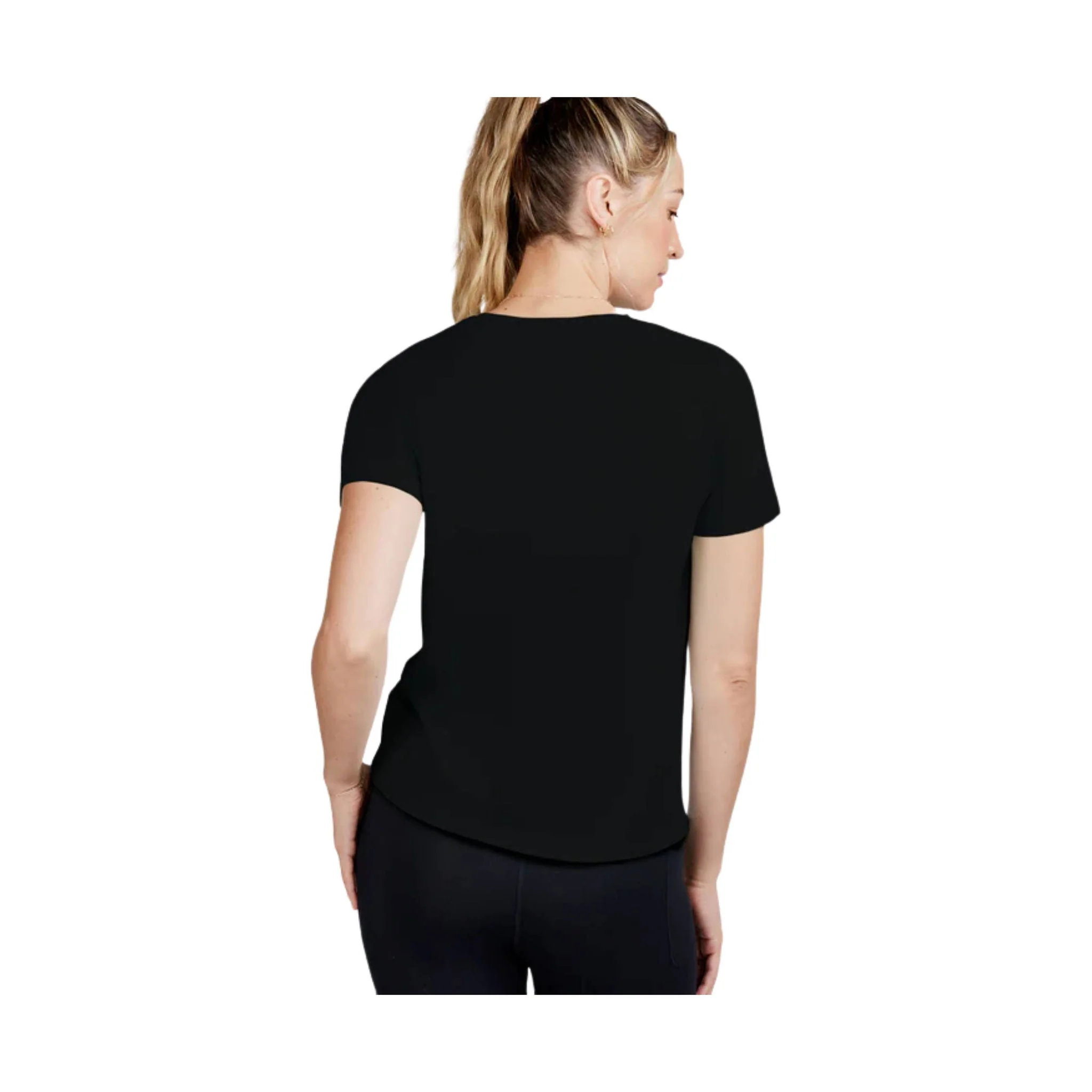 Tasc Women's All Day Short Sleeve T Shirt - Black - Image 3