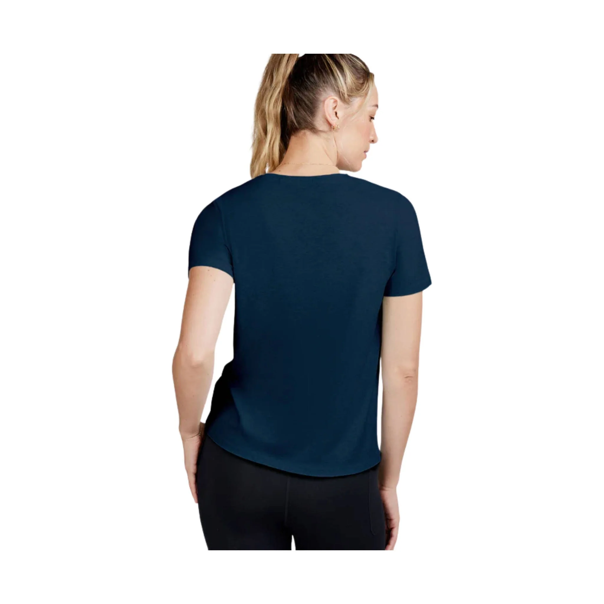 Tasc Women's All Day Short Sleeve T Shirt - Classic Navy - Image 3