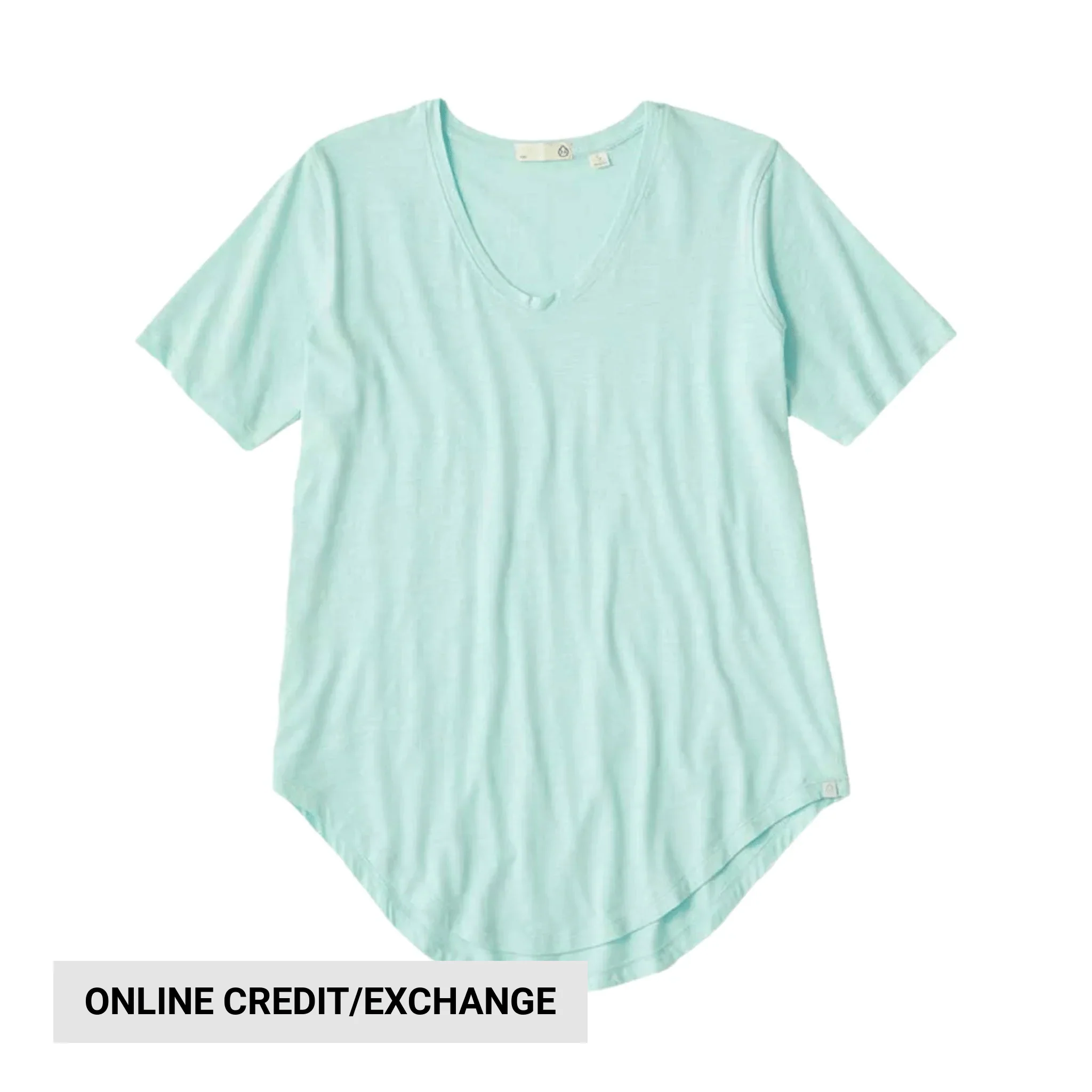 Tasc Women's Longline Boyfriend T Shirt - Joyful Blue