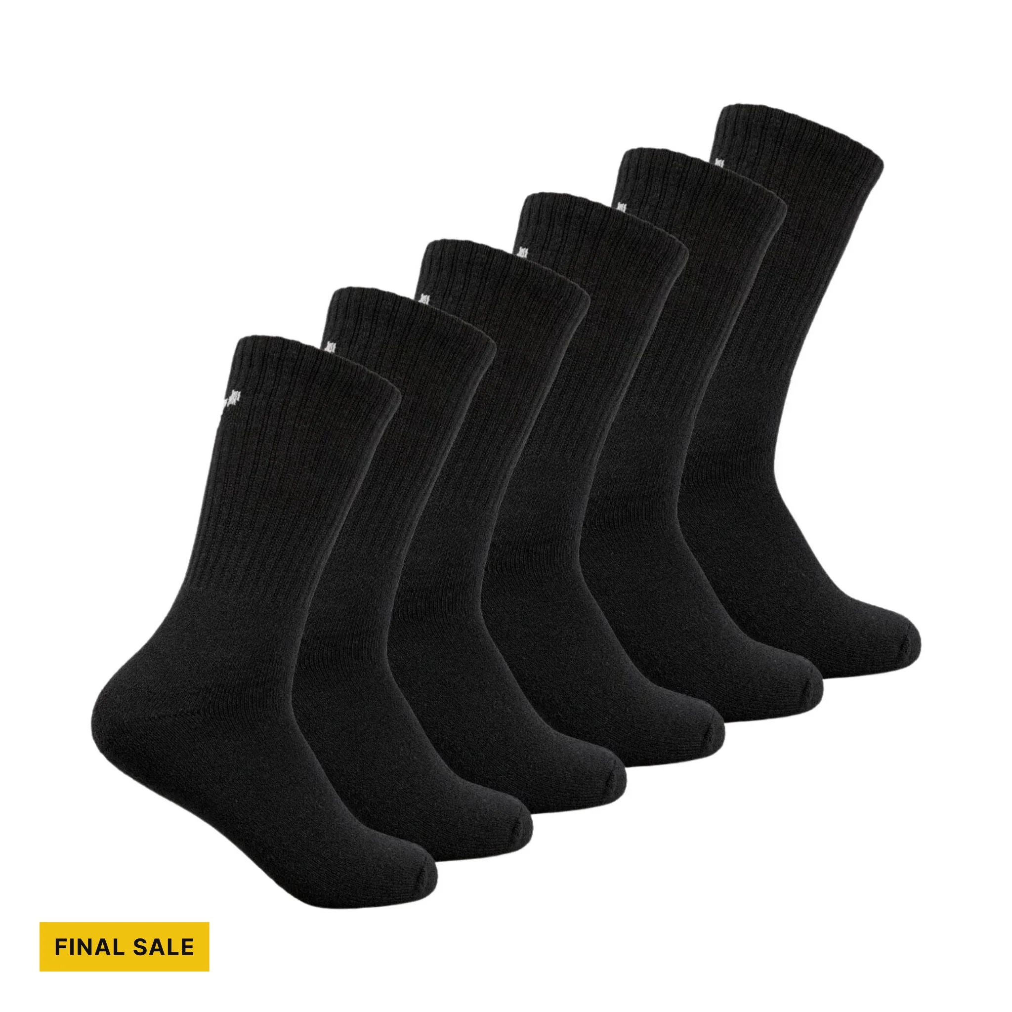 Terramar Work And Sport 6 Pack Socks - Black