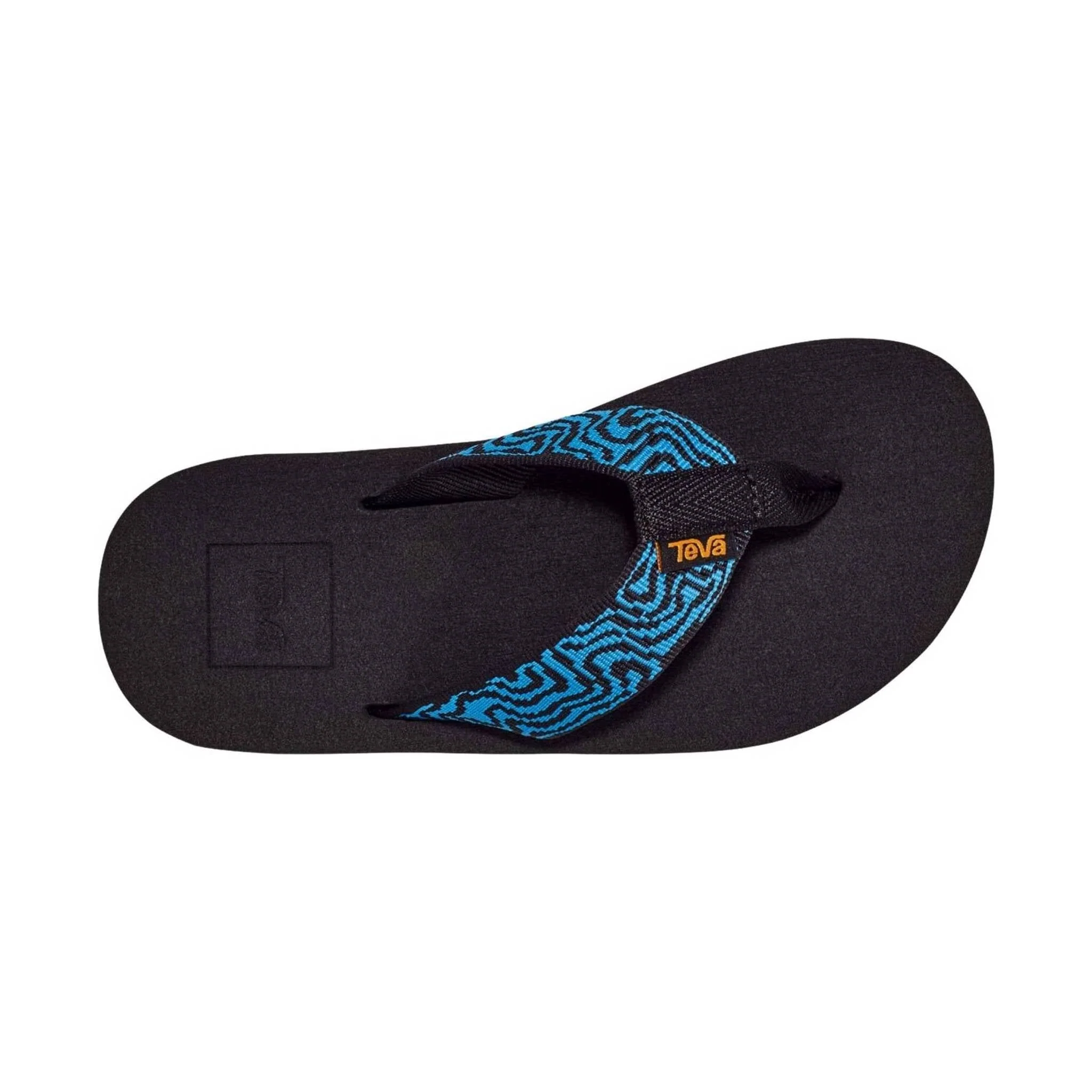 Teva Little Kids' Mush II Flip Flop - Layered Rock Black - Image 5