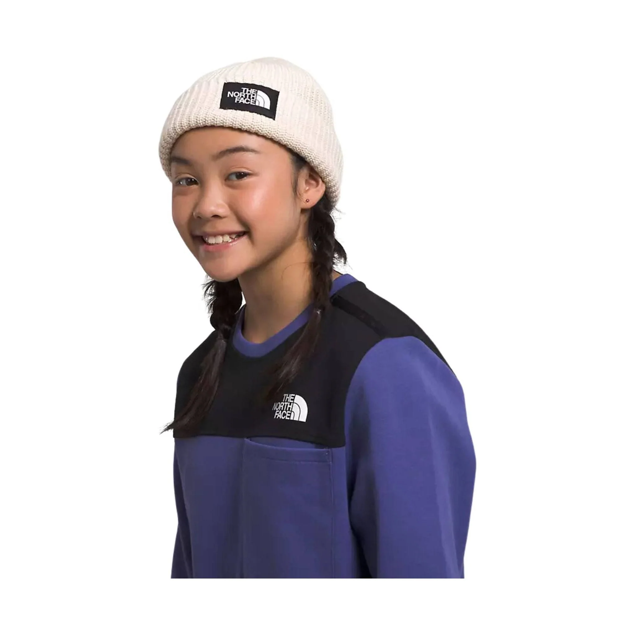 The North Face Kids' Salty Lined Beanie - Gardenia White - Image 2