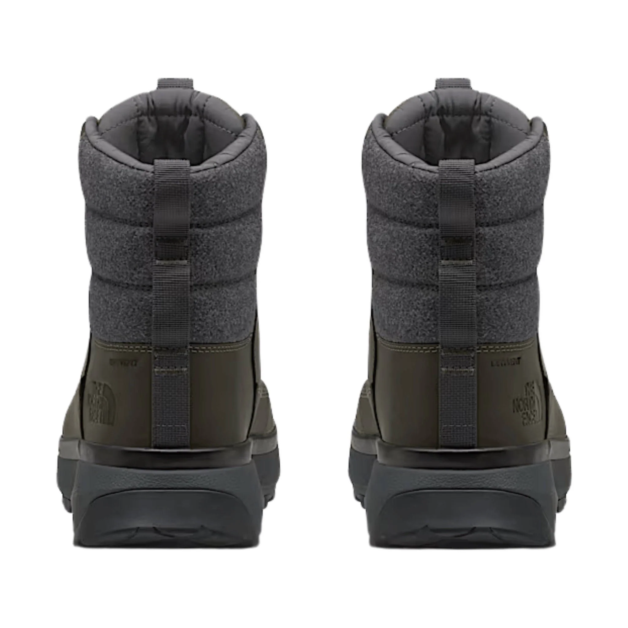 The North Face Men's Bergen Leather Waterproof Winter Boots - New Taupe Green/Asphalt Grey - Image 3