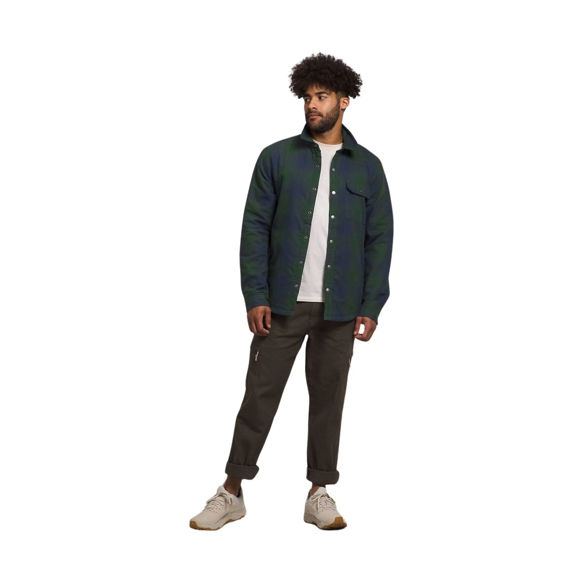 The North Face Men's Campshire Shirt - Pine Needle Medium Half Dome Shadow Plaid - Image 2