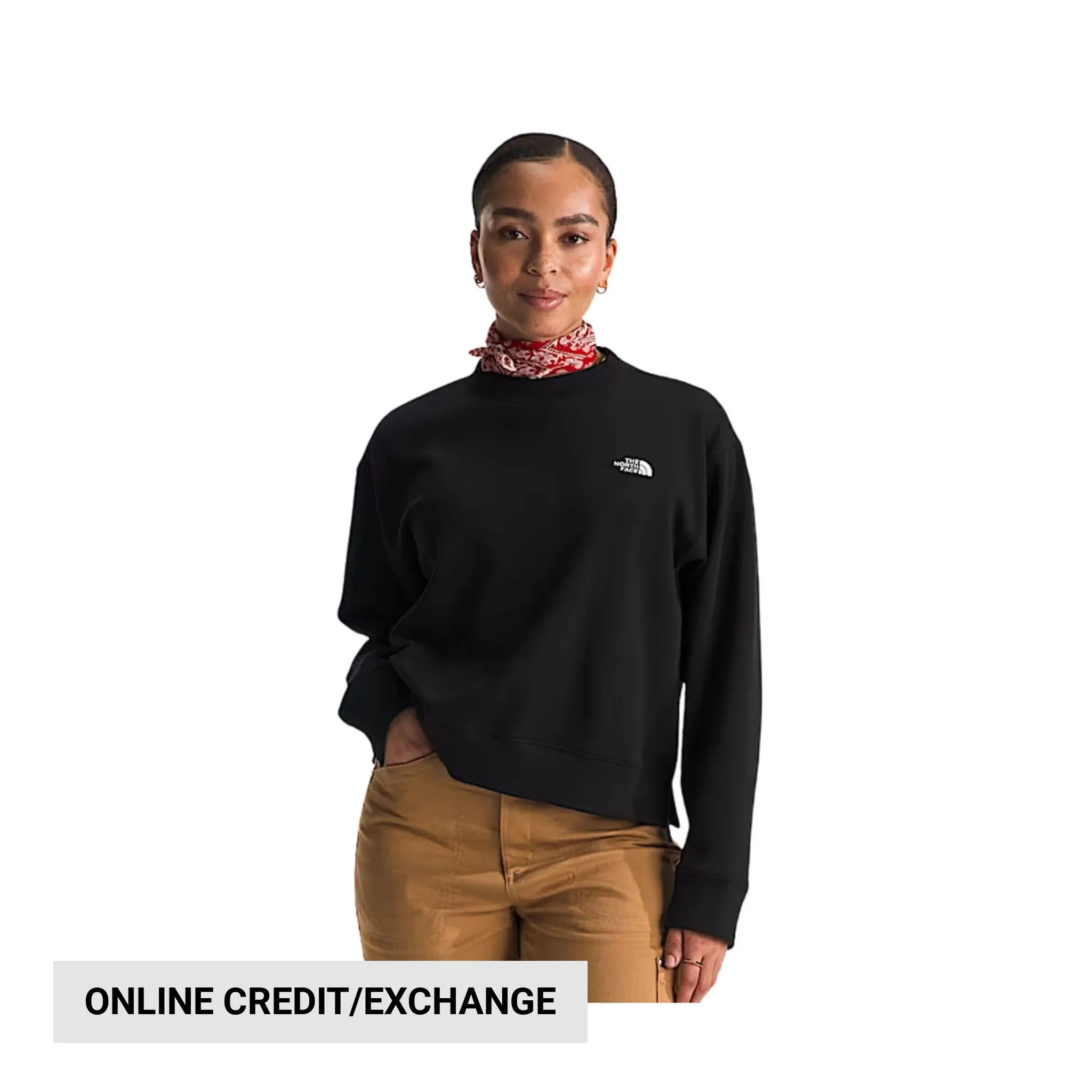 The North Face Women's Evolution Fleece Crew - TNF Black
