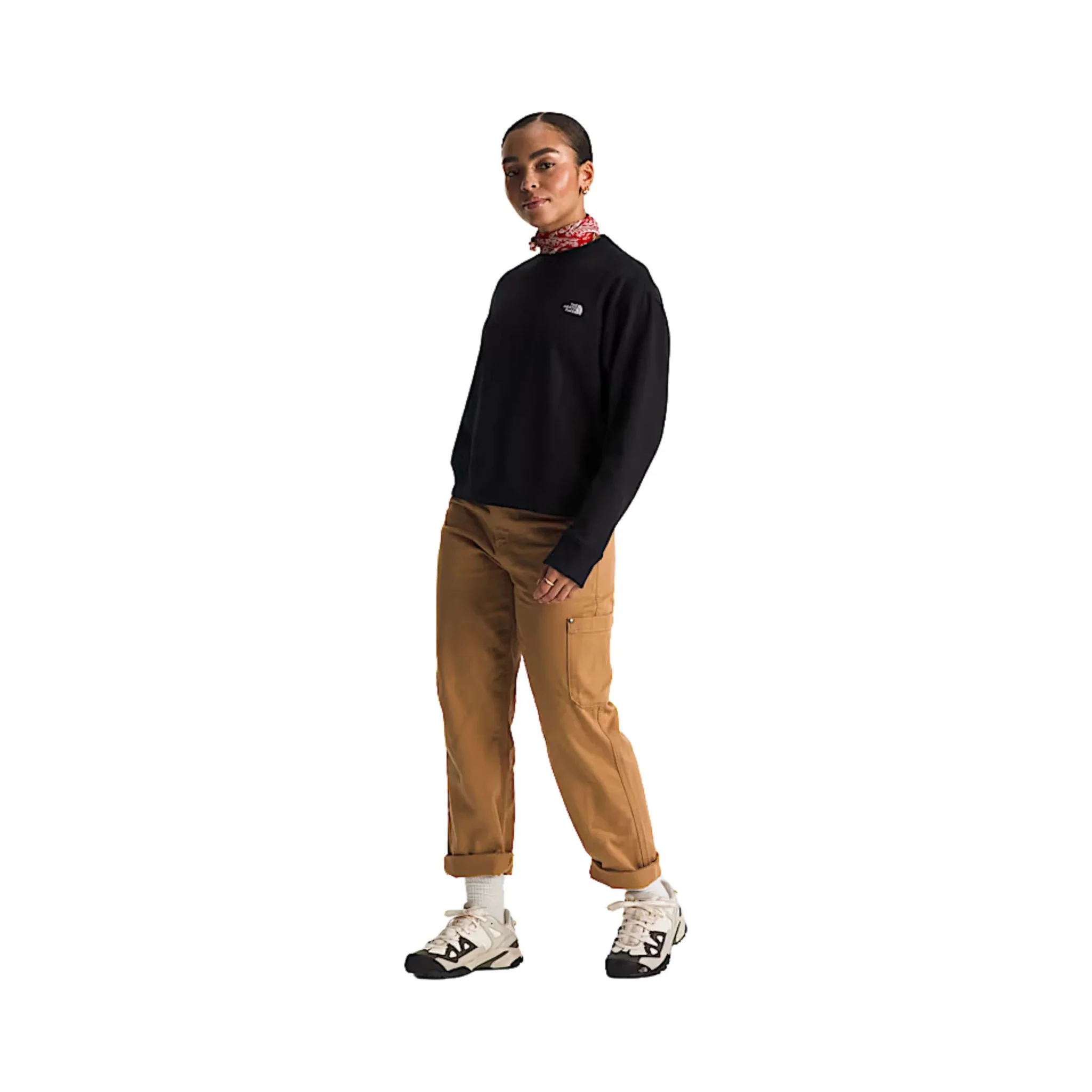 The North Face Women's Evolution Fleece Crew - TNF Black - Image 2