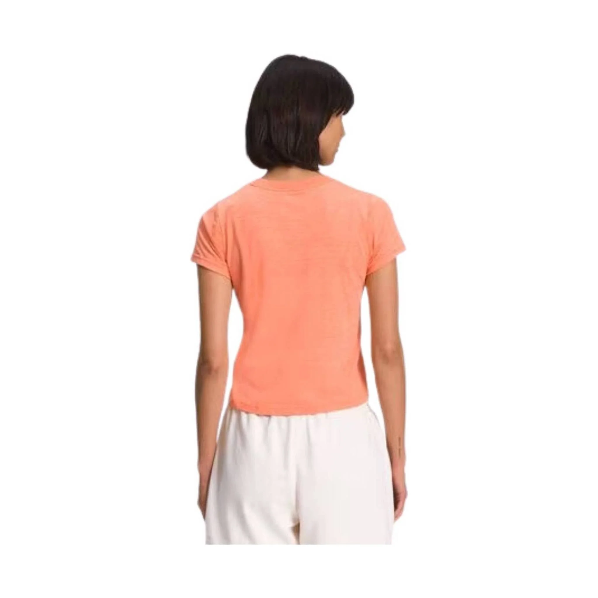 The North Face Women's Short Sleeve Simple Logo Tee - Dusty Coral Orange Heather - Image 2