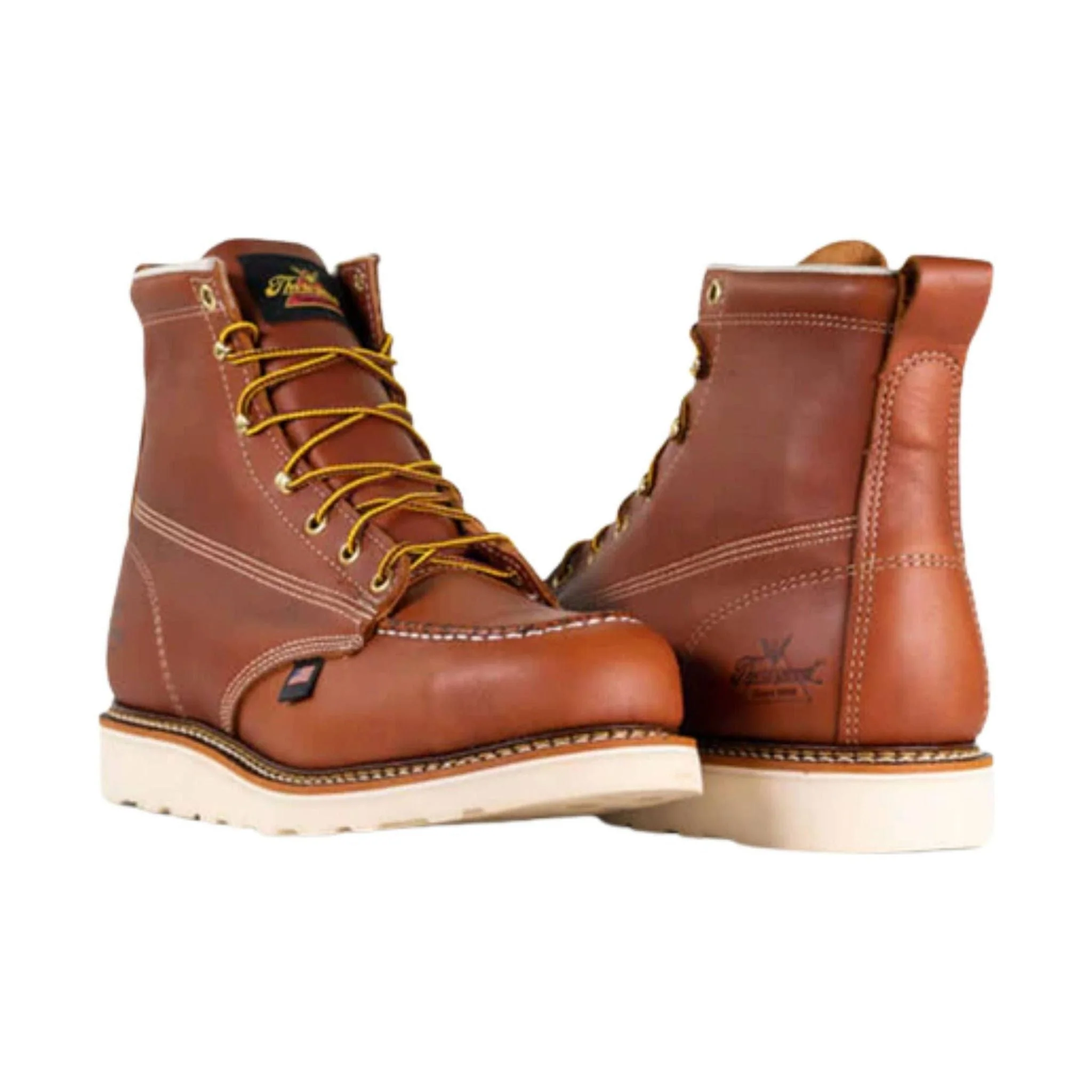 Thorogood Men's 6 Inch Moc Steel Toe Work Boot - Tobacco - Image 4