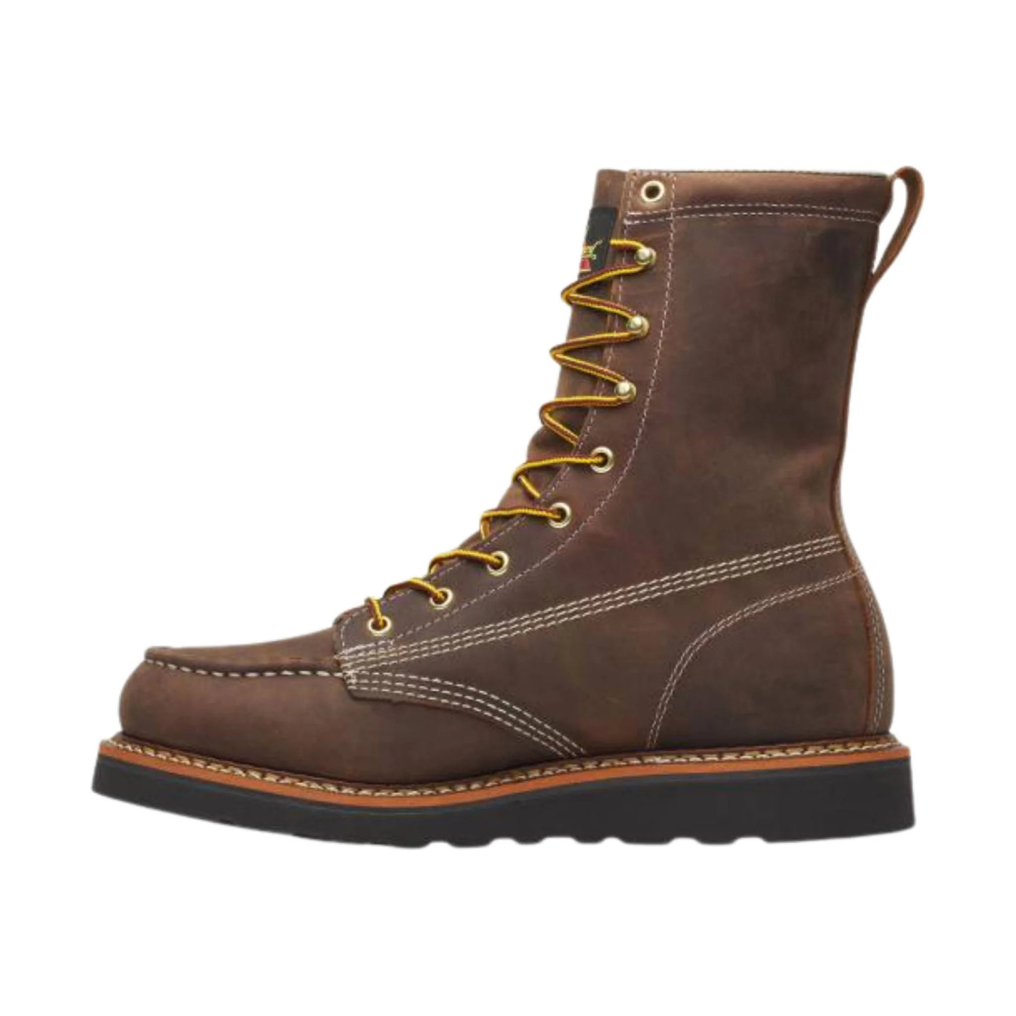 Thorogood Men's 8 Inch American Heritage Moc Black Wedge Work Boot - Brown - Image 2