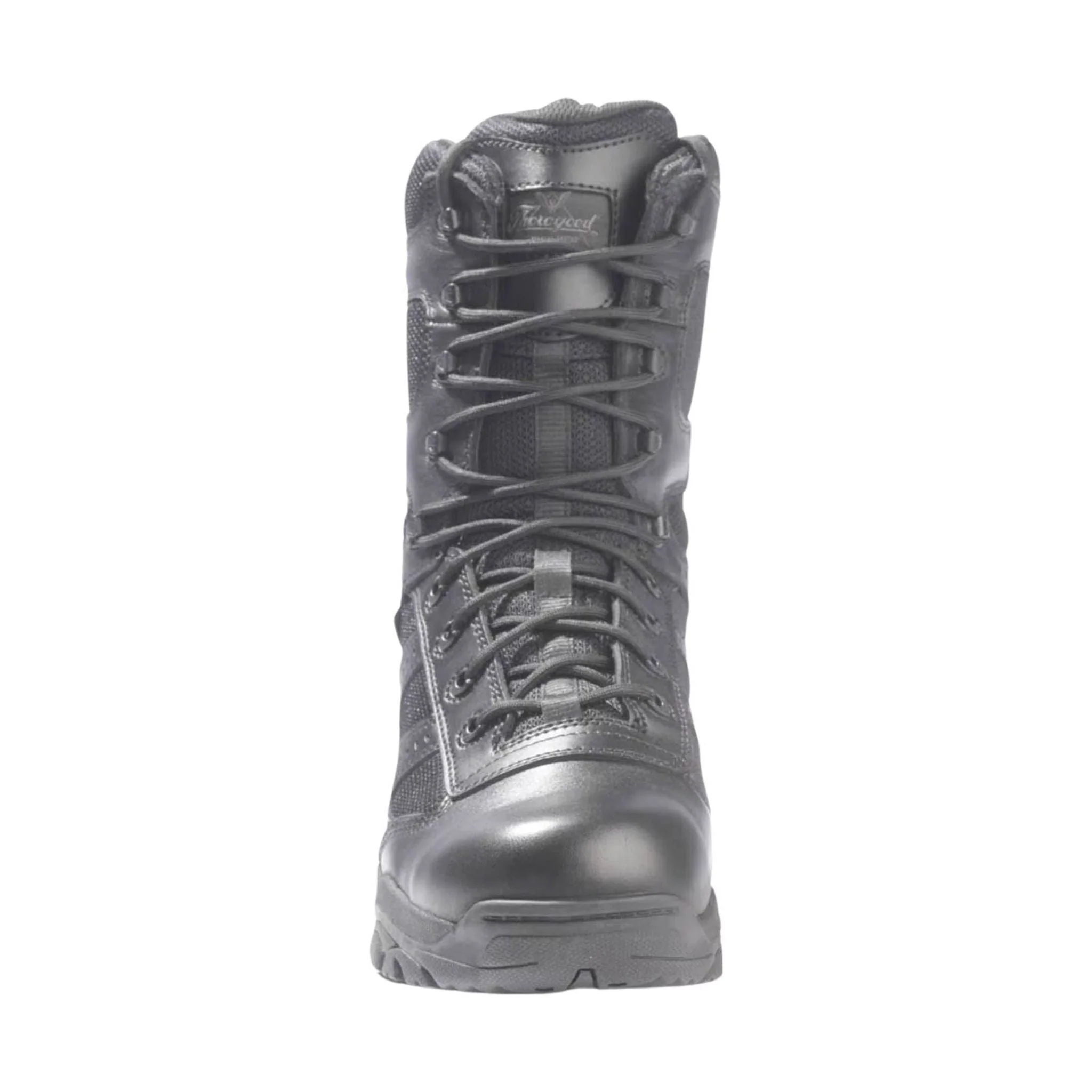 Thorogood Men's 8 Inch Side Zip Waterproof Composite Toe Work Boot - Black - Image 3