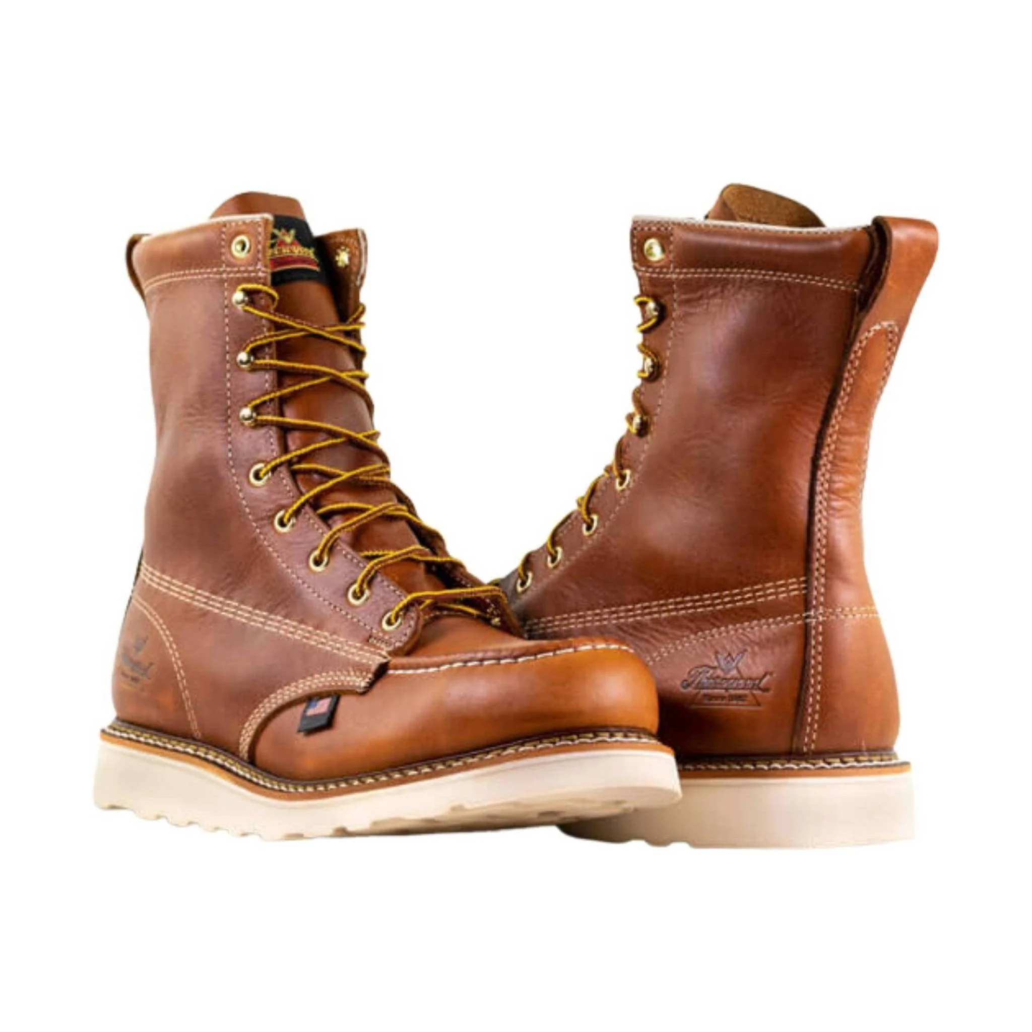 Thorogood Men's American Heritage 8 Inch Moc Soft Toe Work Boot - Tobacco - Image 2