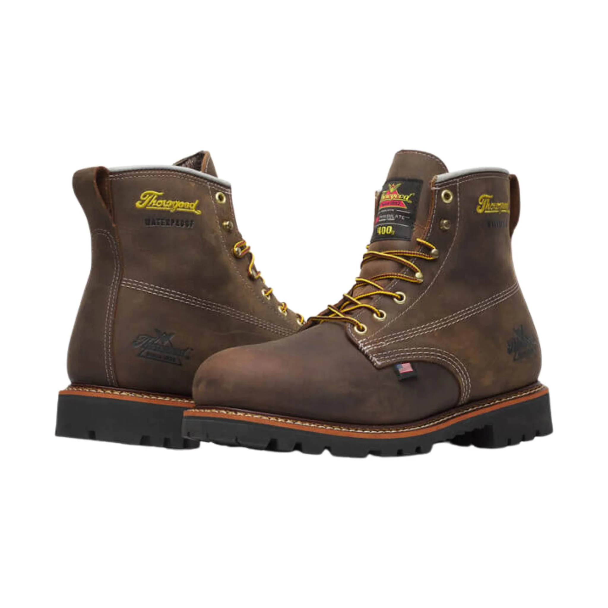 Thorogood Men's American Legacy 6 Inch 400G Insulated Waterproof Work Boot - Crazy Horse - Image 3