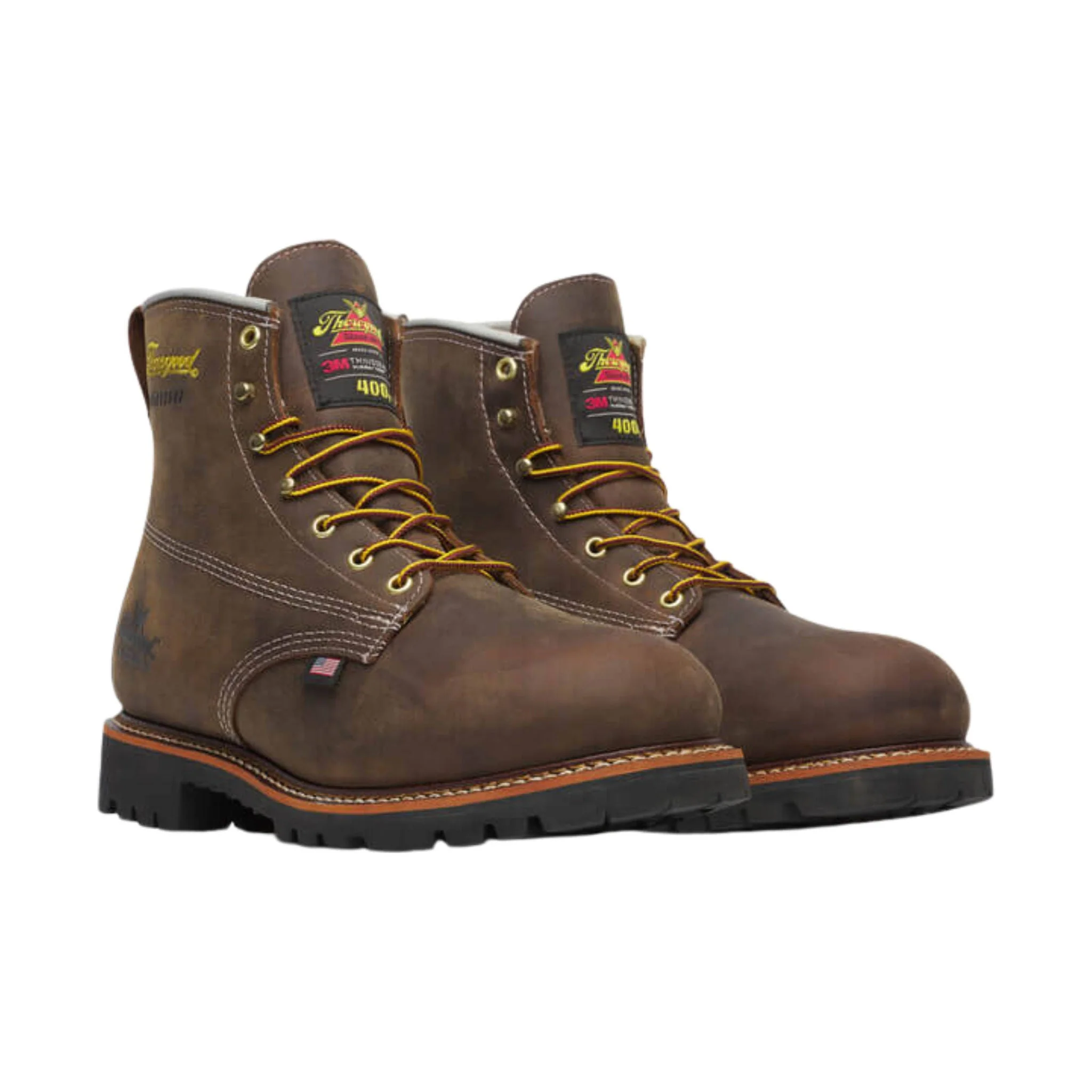 Thorogood Men's American Legacy 6 Inch 400G Insulated Waterproof Work Boot - Crazy Horse - Image 4