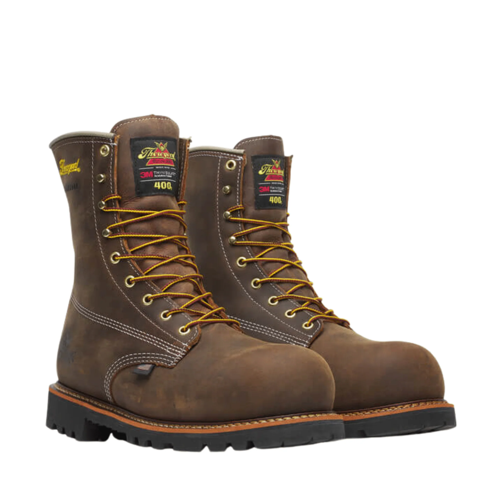 Thorogood Men's American Legacy Waterproof 400G Insulated 8 Inch Nano Composite Toe Work Boot - Crazy Horse - Image 4