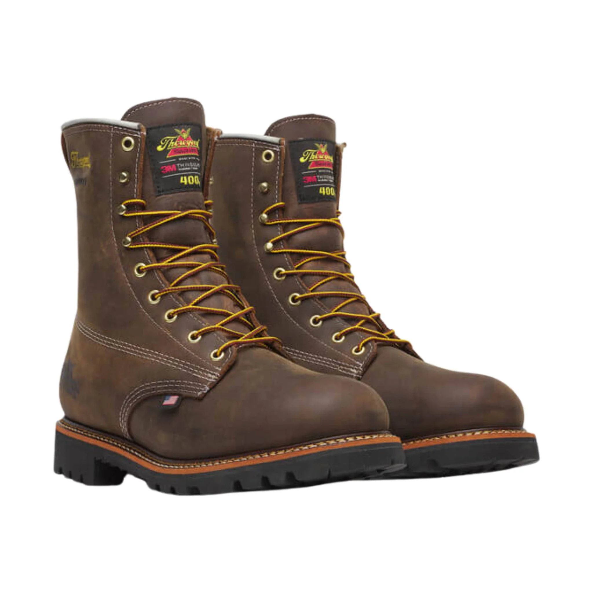 Thorogood Men's American Legacy Waterproof 400G Insulated 8 Inch Work Boot - Crazy Horse - Image 3