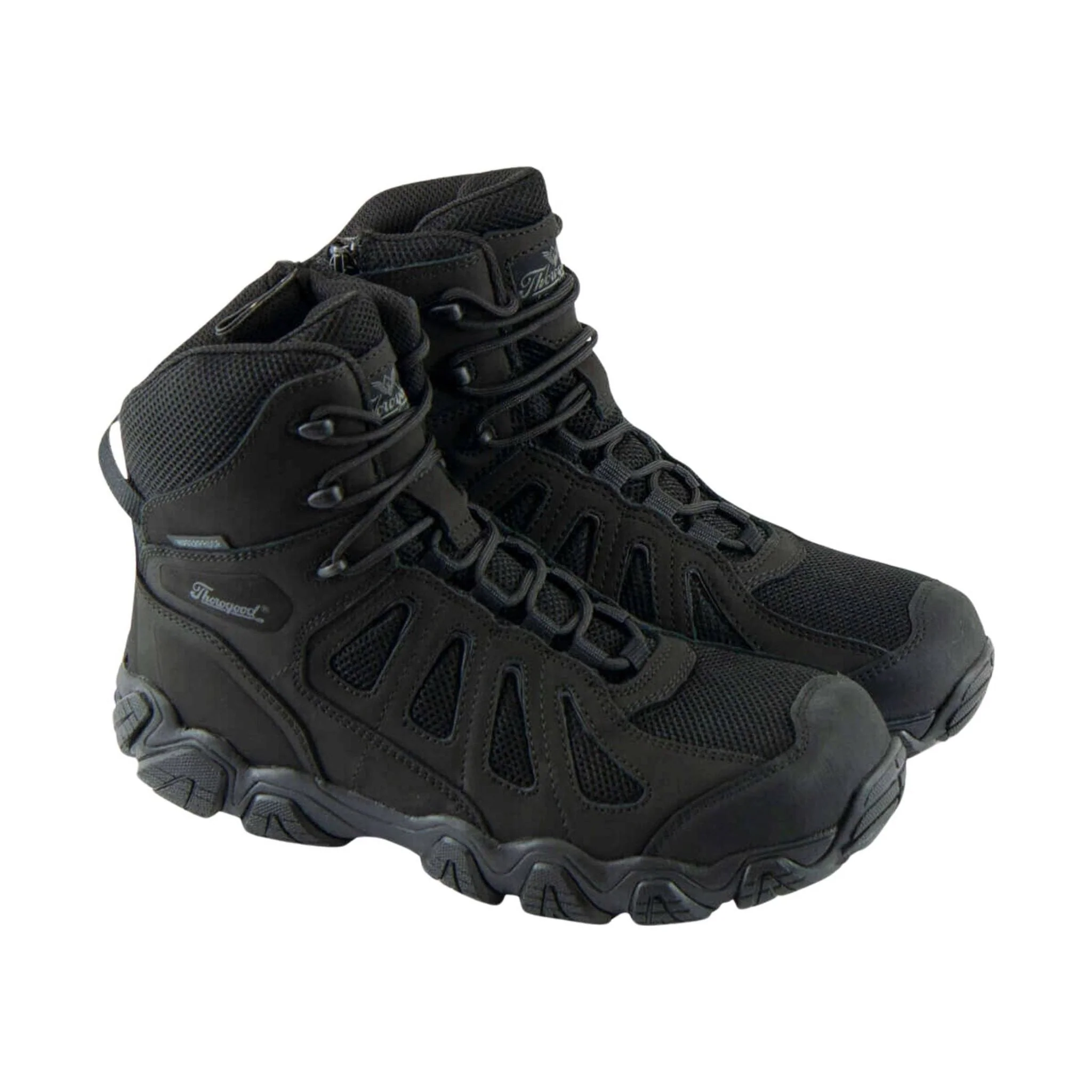 Thorogood Men's Crosstrex Series Side Zip Waterproof 6 Inch Composite Toe Work Boot - Black - Image 2