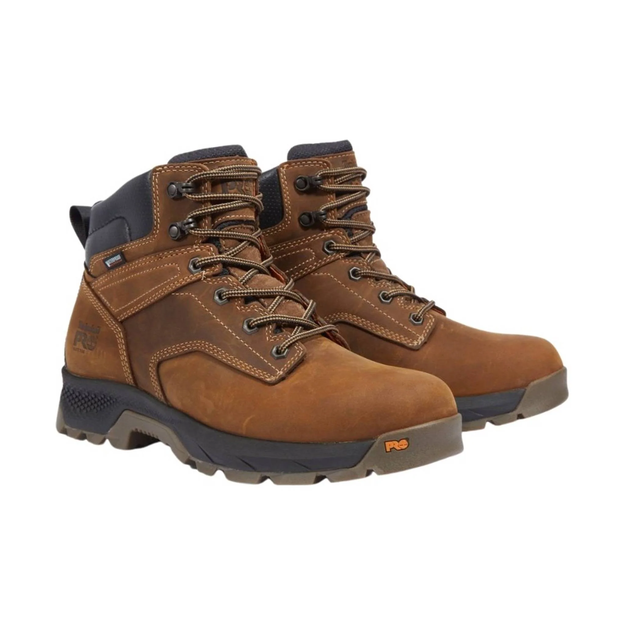 Timberland Pro Men's 6 Inch Titan EV Soft Toe Waterproof Work Boots - Brown - Image 4