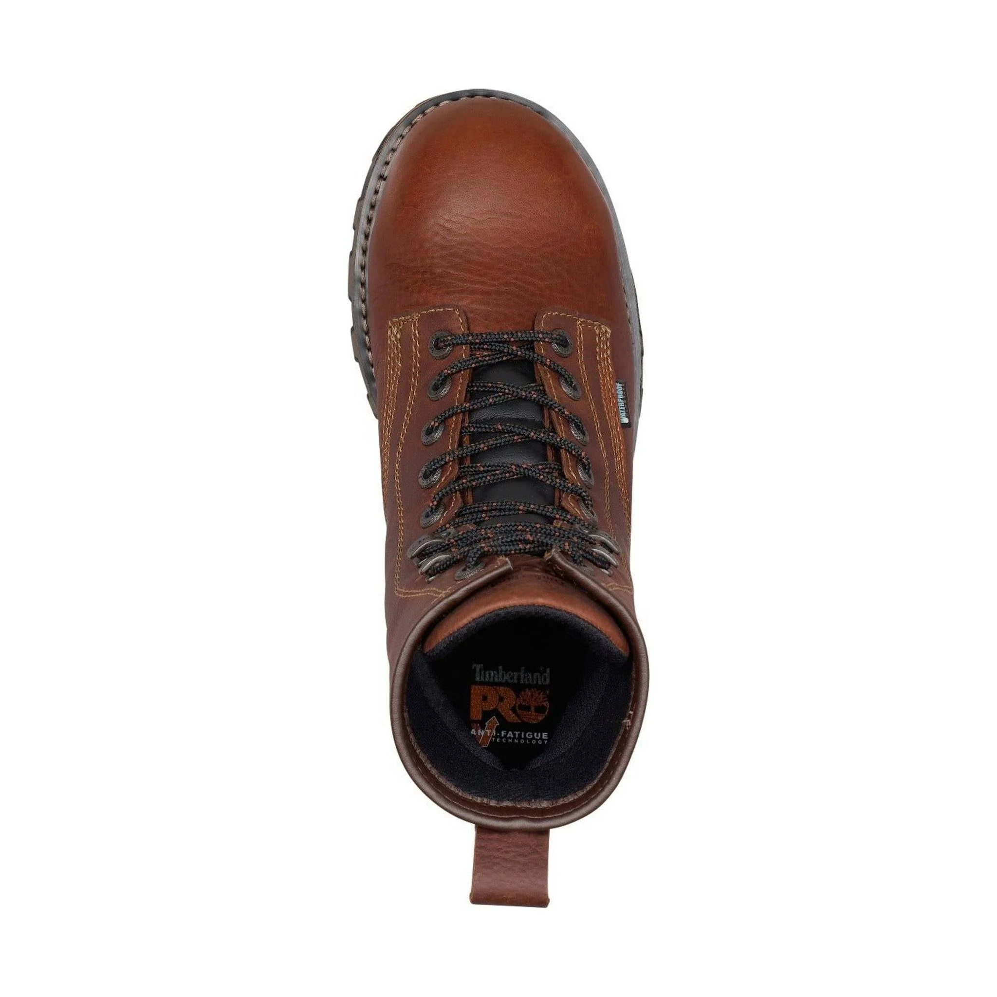 Timberland Pro Men's 8 Inch Boondock Lace Up Soft Toe Waterproof Work Boot - Brown - Image 3