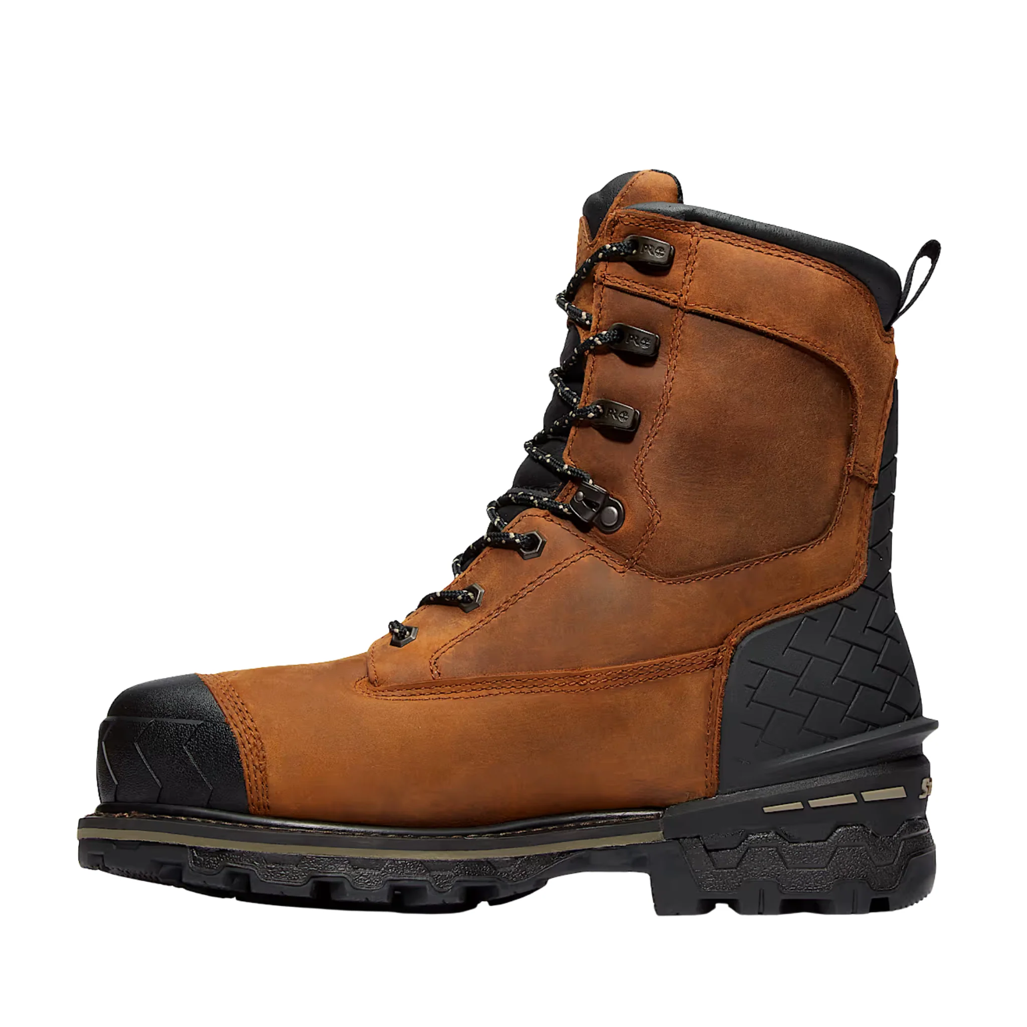 Timberland Pro Men's Boondock HD 8 Inch Composite Toe Work Boot - Distressed Brown Full-Grain - Image 2
