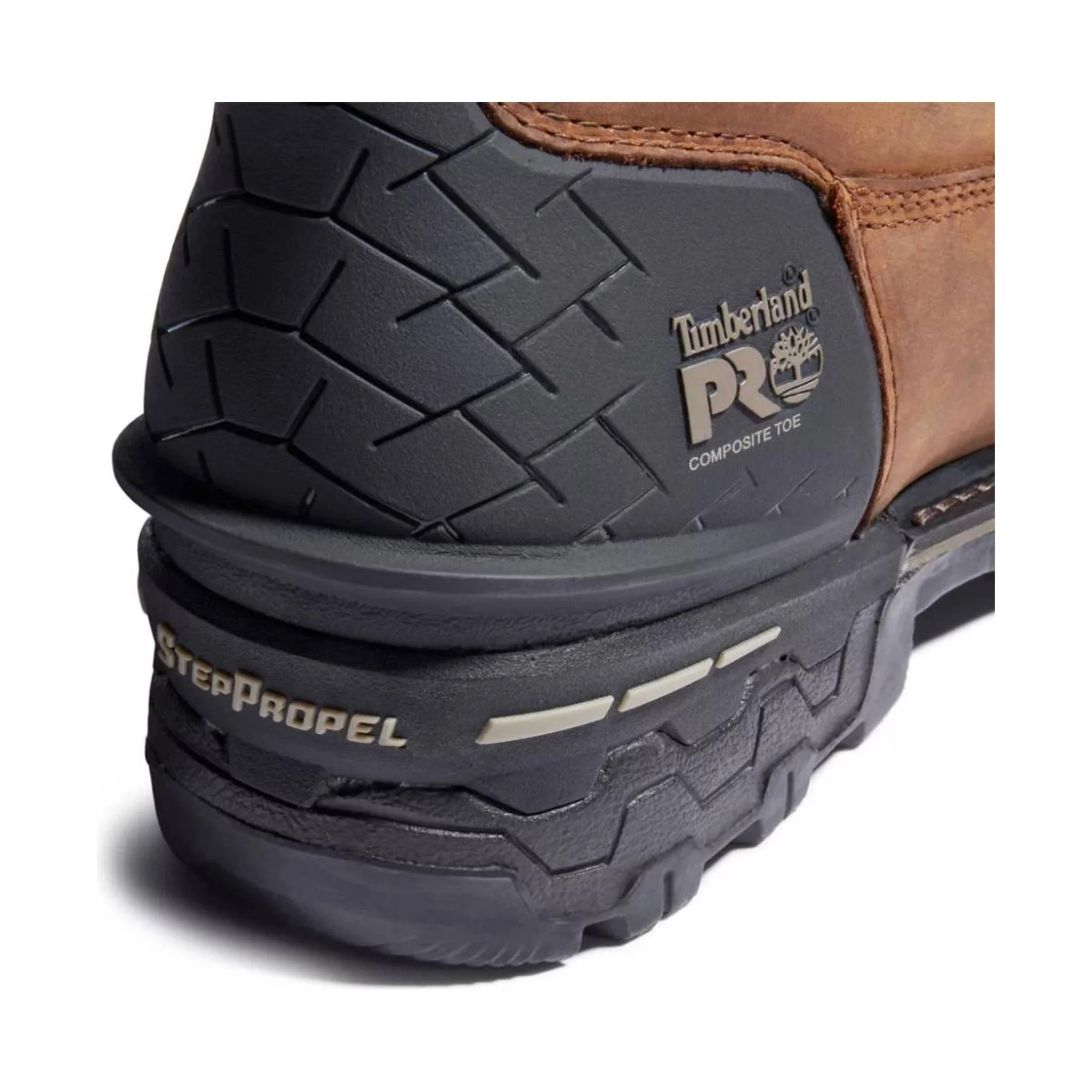 Timberland Pro Men's Boondock HD 8 Inch Composite Toe Work Boot - Distressed Brown Full-Grain - Image 3