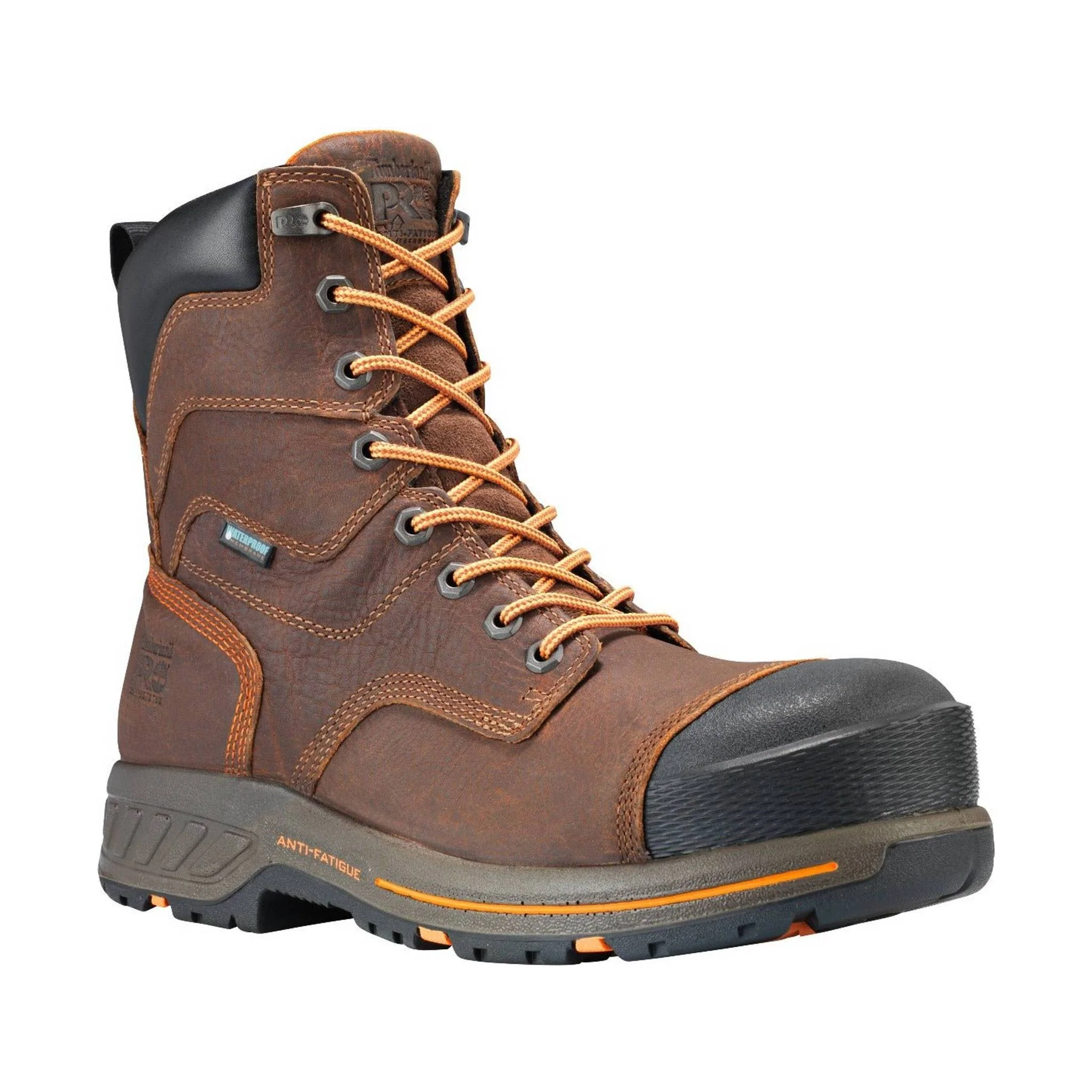 Timberland Pro Men's Helix HD 8 Inch Waterproof Composite Toe Work Boot - Brown - Image 2