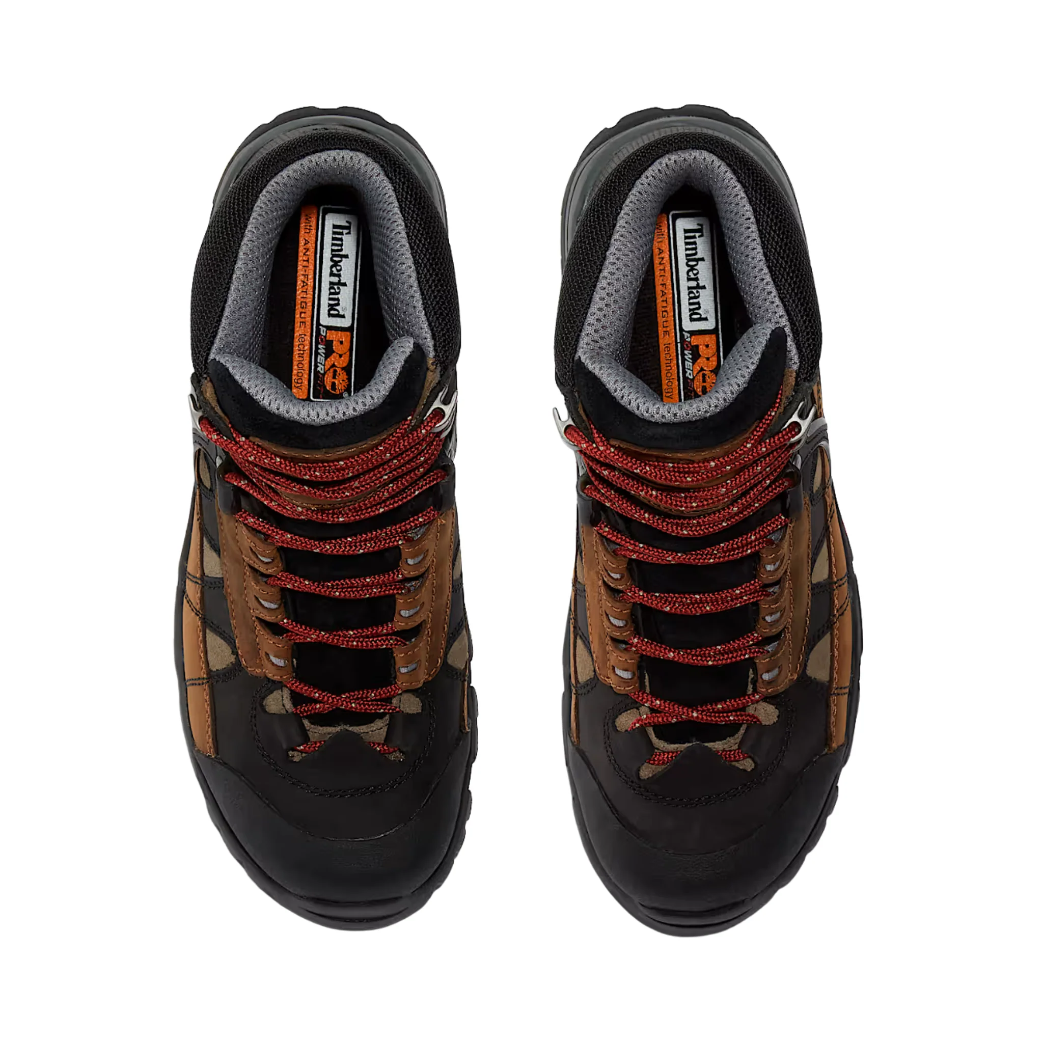 Timberland Pro Men's Hyperion Waterproof 6 Inch Alloy Toe Work Boots - Brown/Black Distressed - Image 2