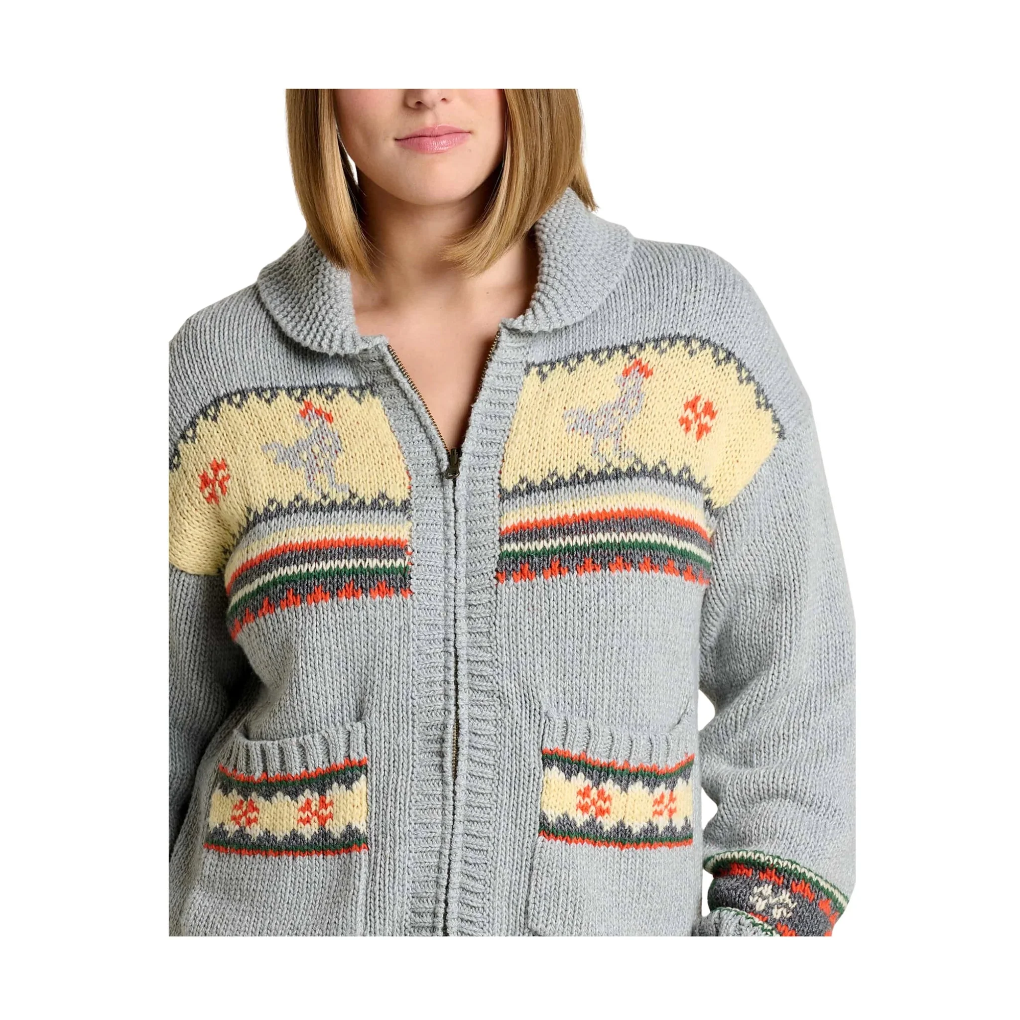 Toad & Co Women's Nitsa Zip Cardigan - Heather Grey - Image 3