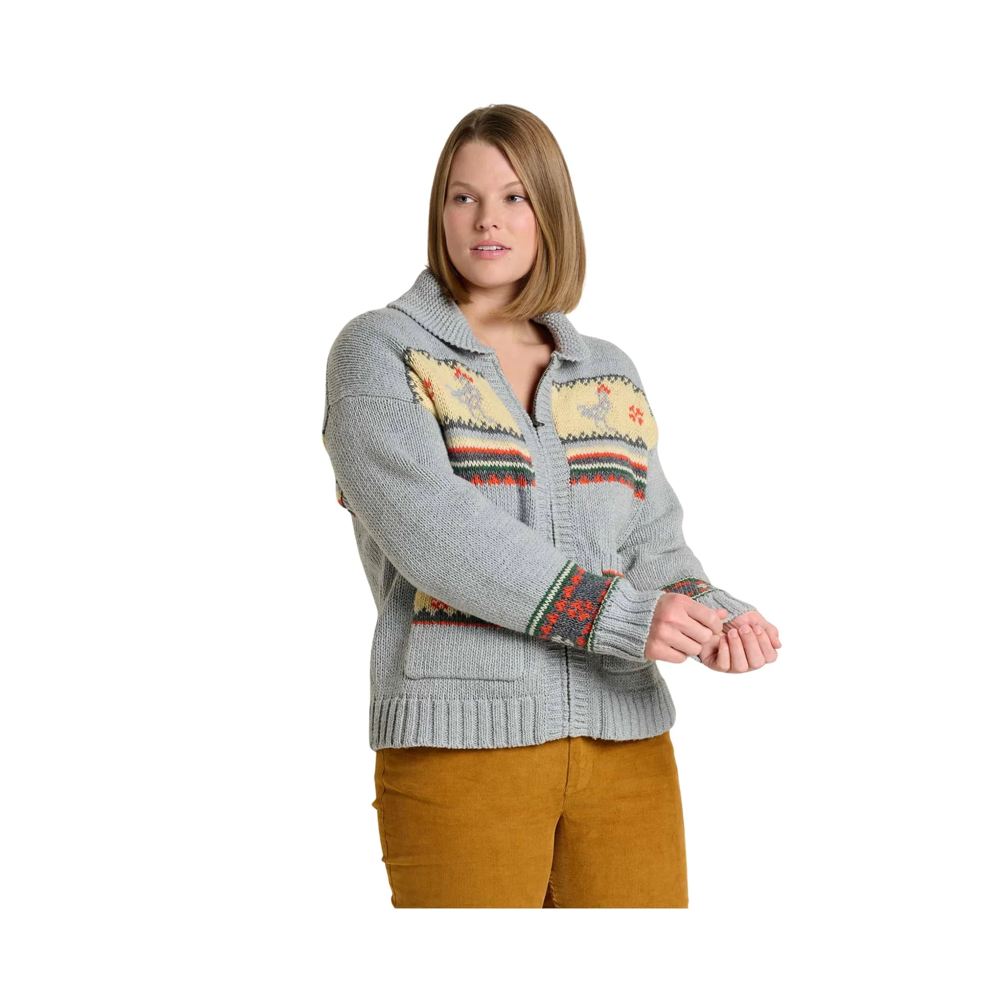 Toad & Co Women's Nitsa Zip Cardigan - Heather Grey - Image 4