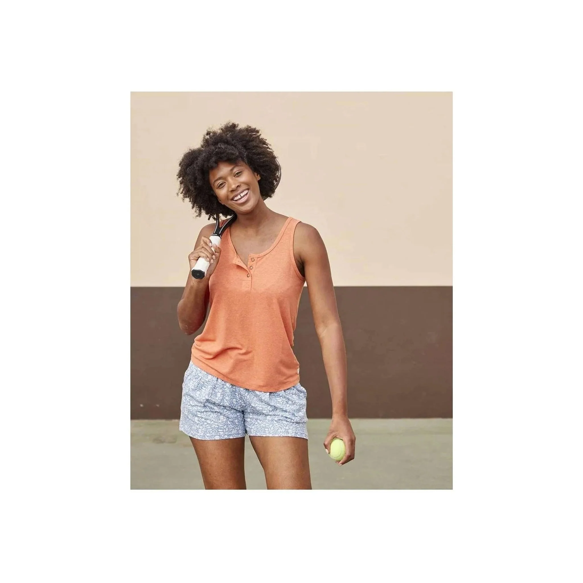 Toad & Co Women's Piru Henley Tank - Dreamsicle - Image 3