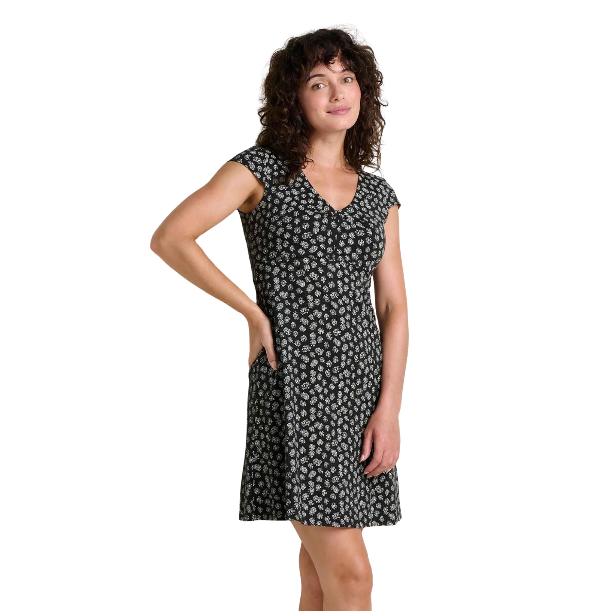 Toad & Co Women's Rosemarie Dress - Black and Salt Print