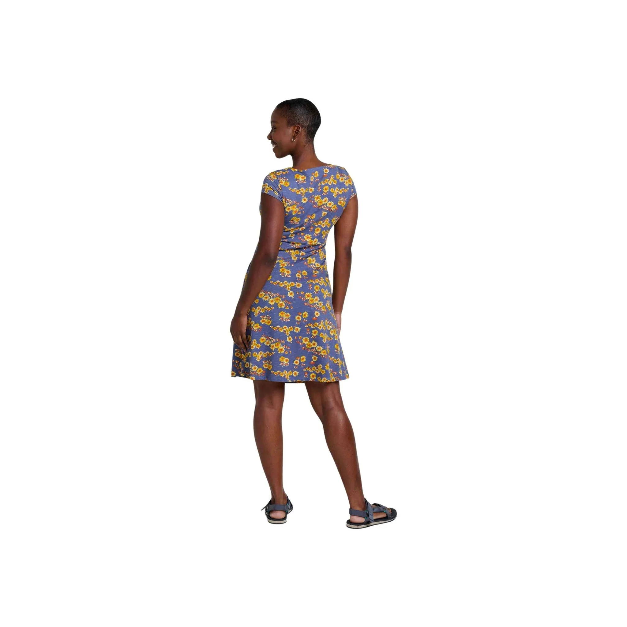 Toad & Co Women's Rosemarie Dress - Blue Shadow Daisy - Image 2